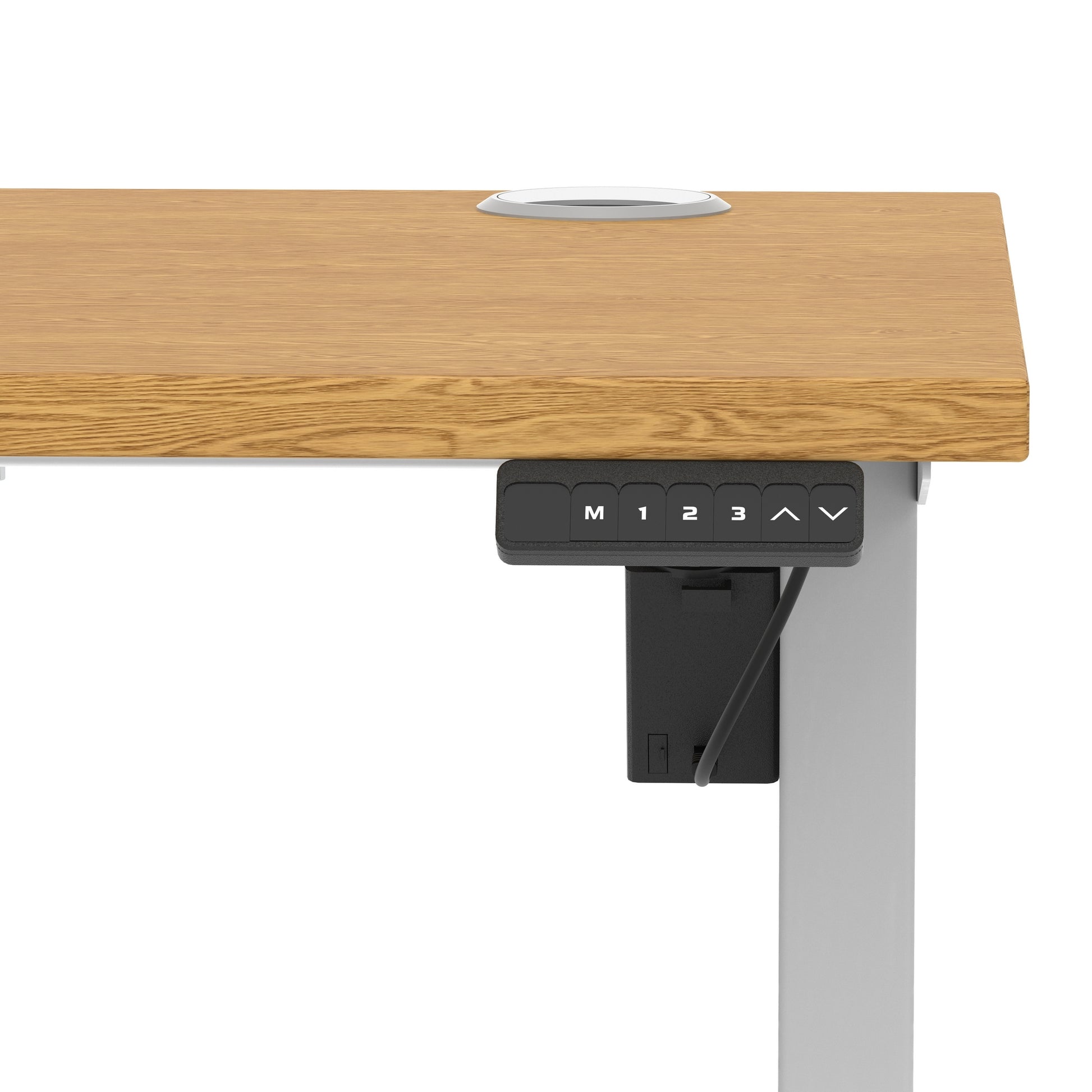 Air Lite Height Adjustable Slimline Desk With Cable Ports