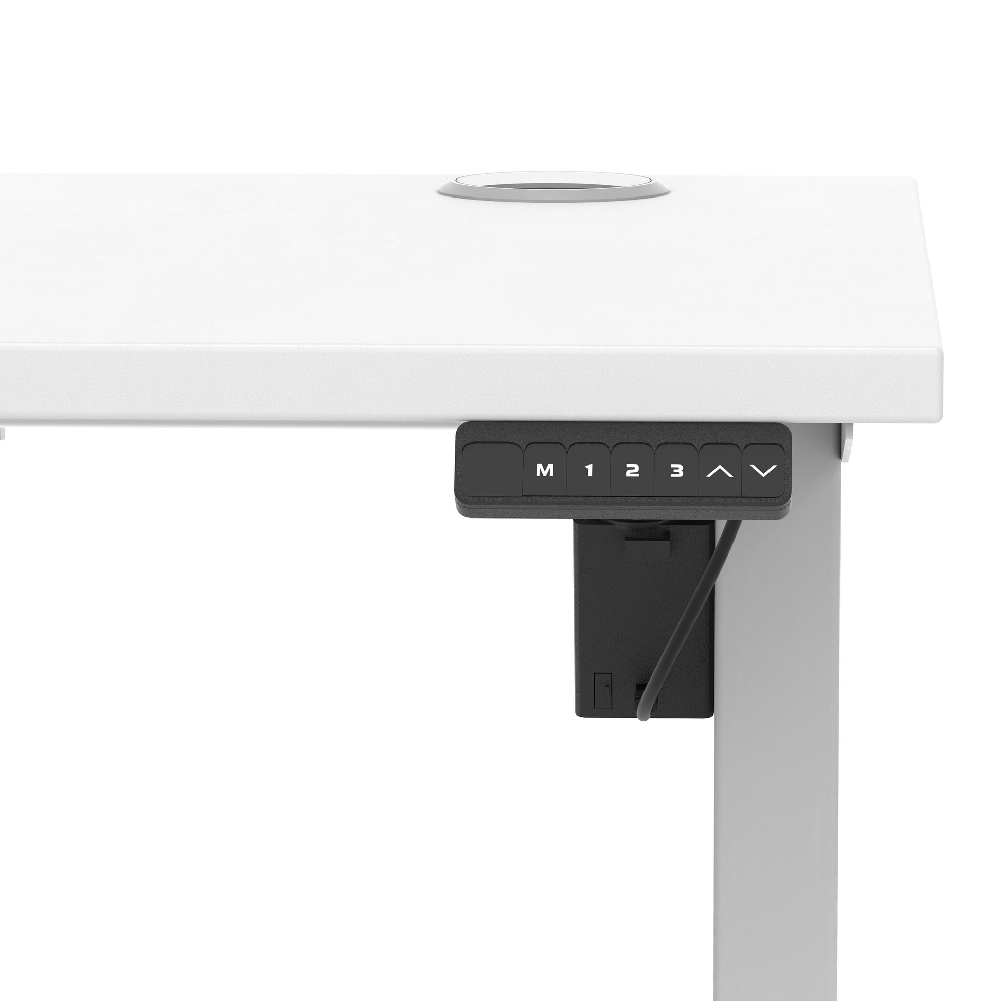 Air Lite Height Adjustable Slimline Desk With Cable Ports