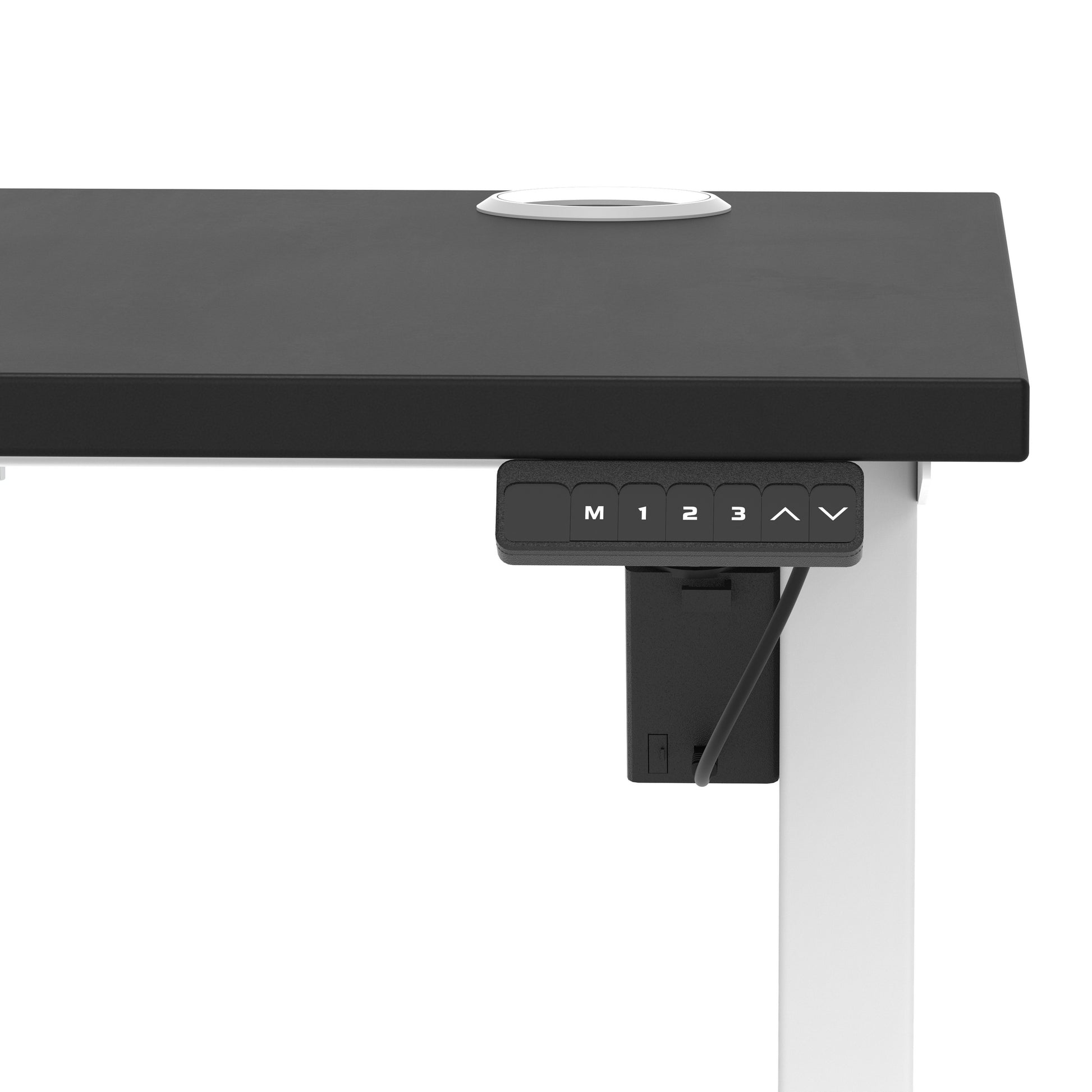 Air Lite Height Adjustable Slimline Desk With Cable Ports