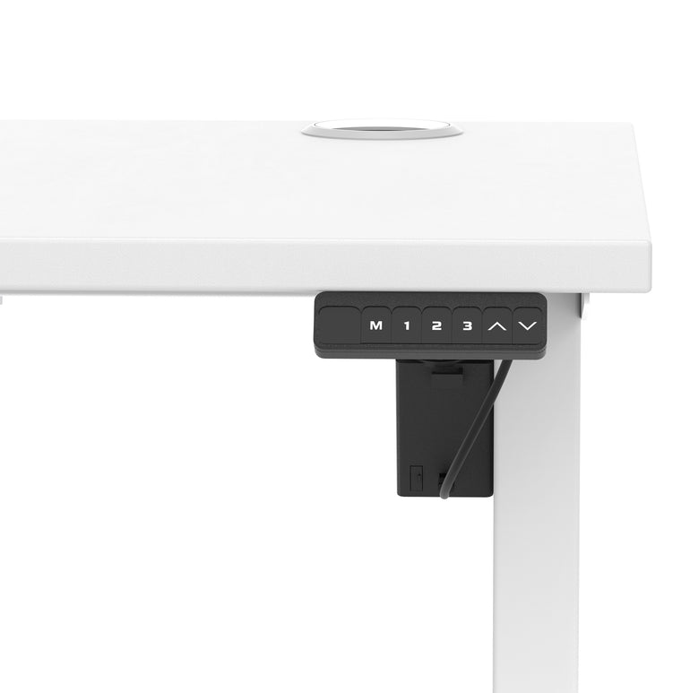 Air Lite Height Adjustable Slimline Desk With Cable Ports