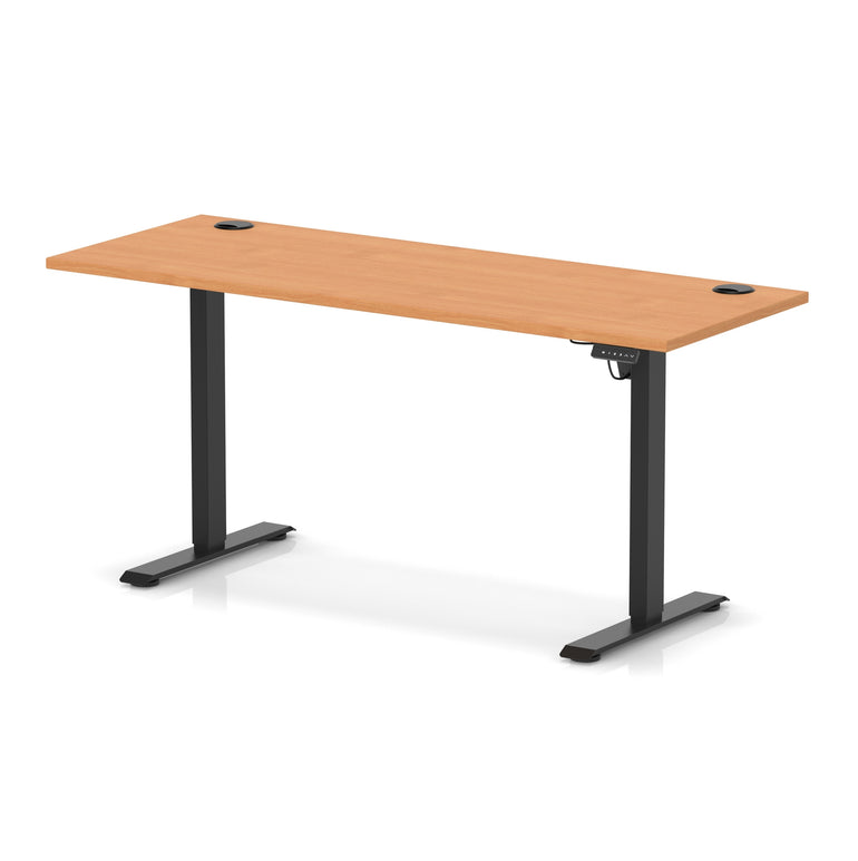 Air Lite Height Adjustable Slimline Desk With Cable Ports