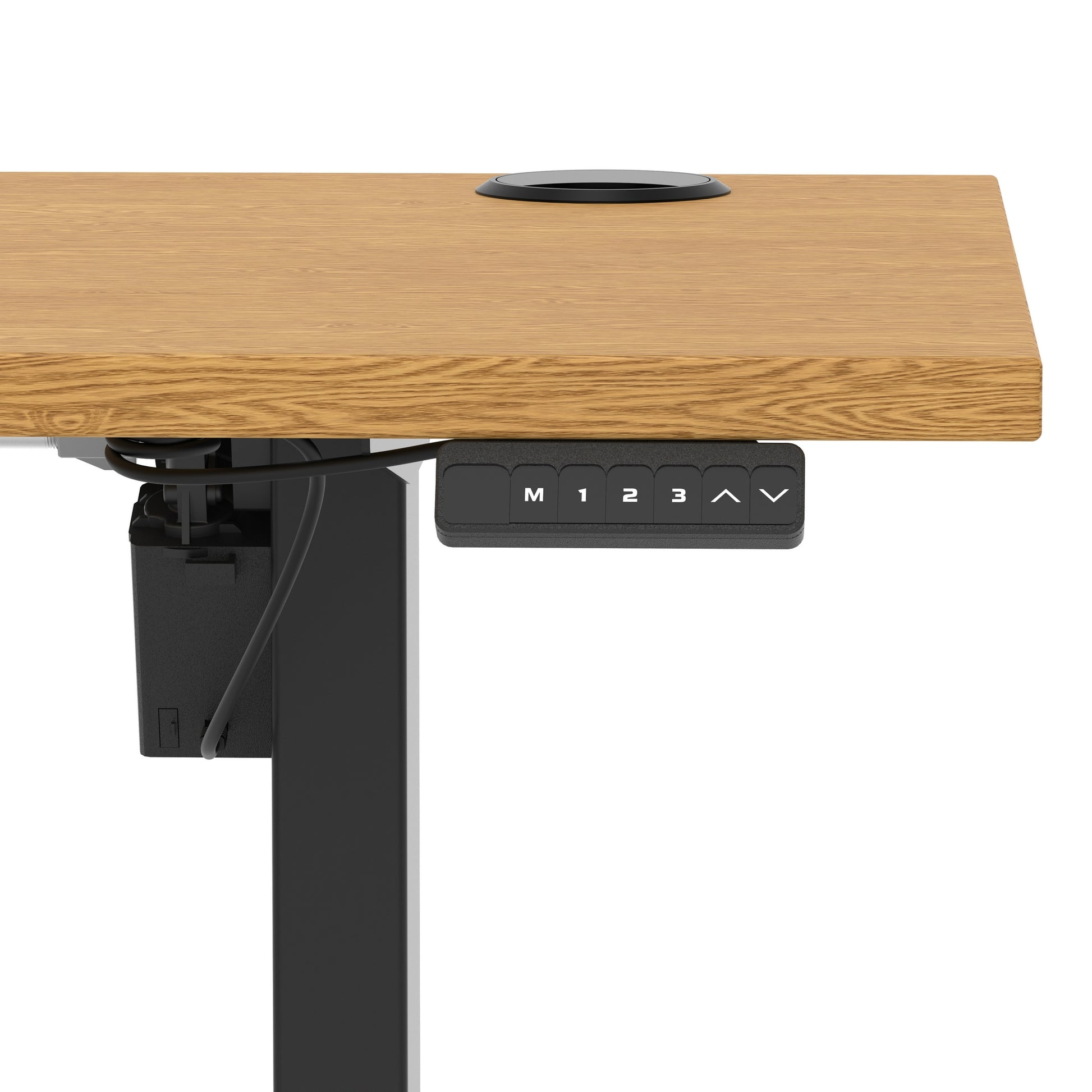 Air Lite Height Adjustable Slimline Desk With Cable Ports