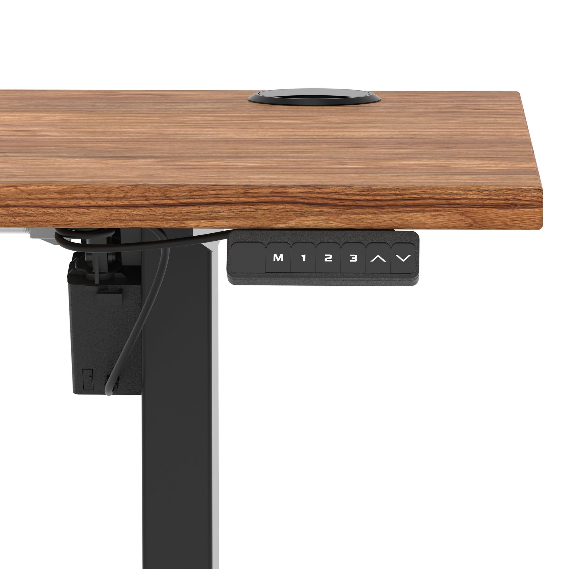 Air Lite Height Adjustable Slimline Desk With Cable Ports