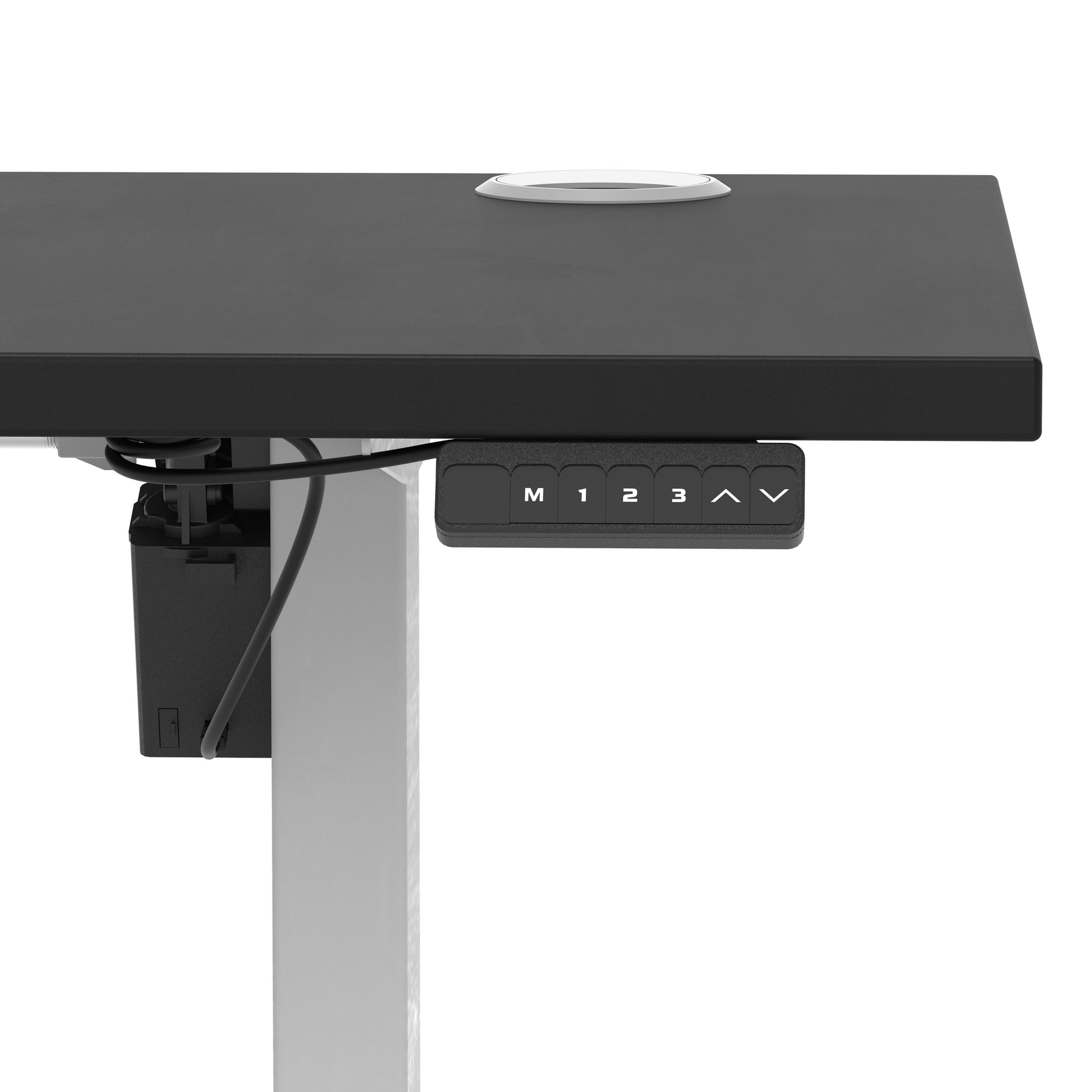 Air Lite Height Adjustable Slimline Desk With Cable Ports