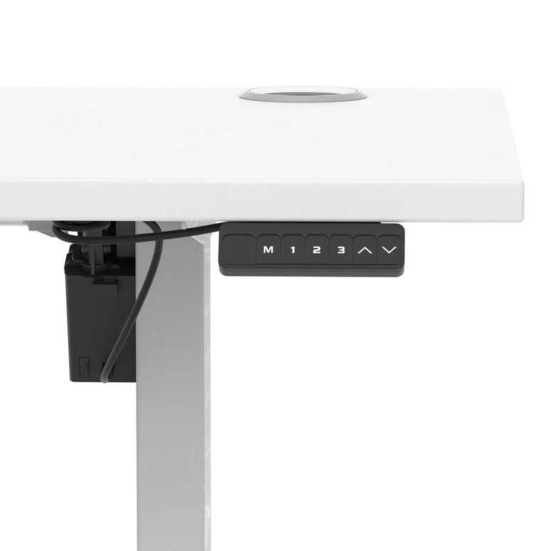Air Lite Height Adjustable Slimline Desk With Cable Ports