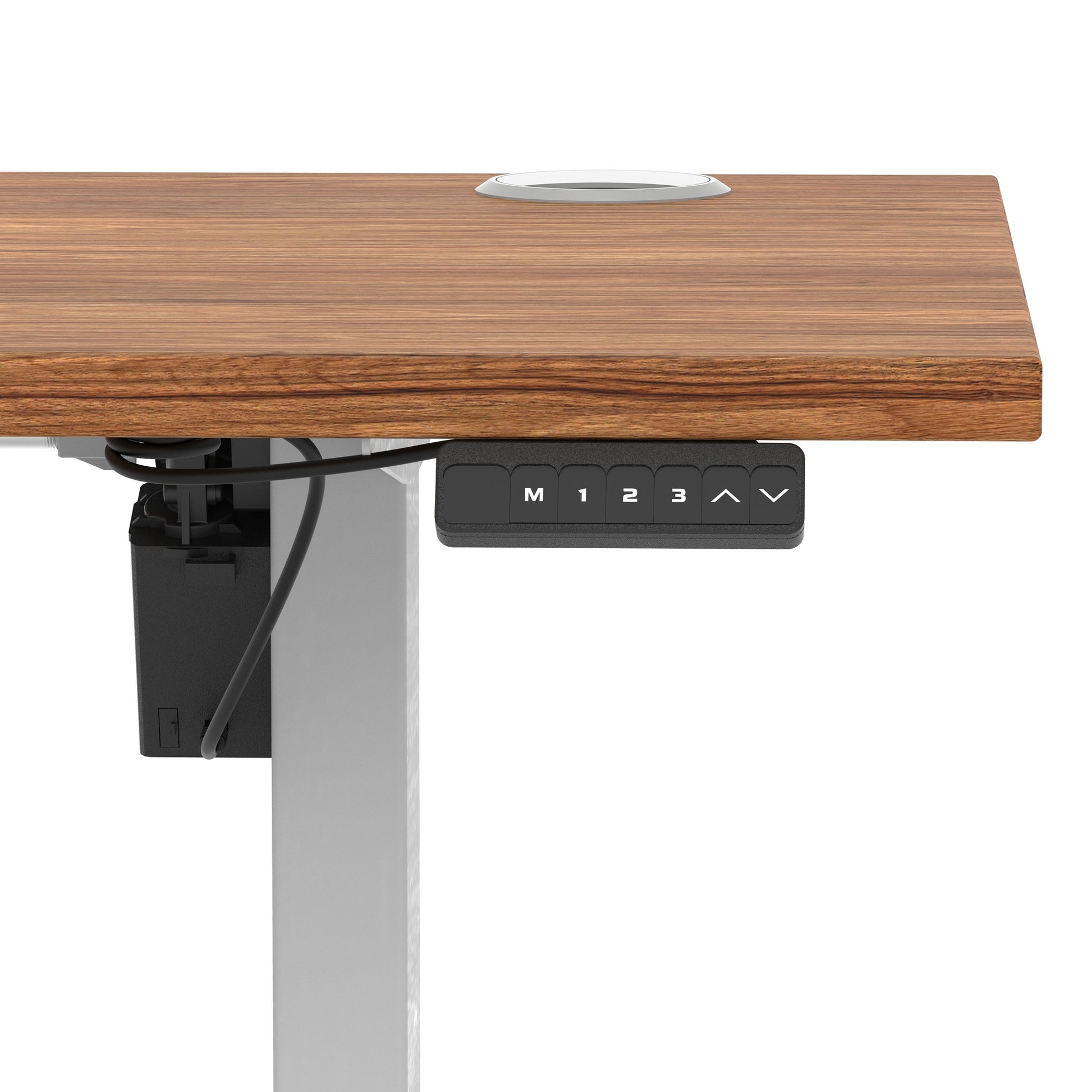 Air Lite Height Adjustable Slimline Desk With Cable Ports