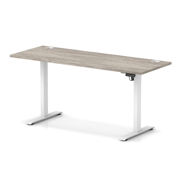 Air Lite Height Adjustable Slimline Desk With Cable Ports