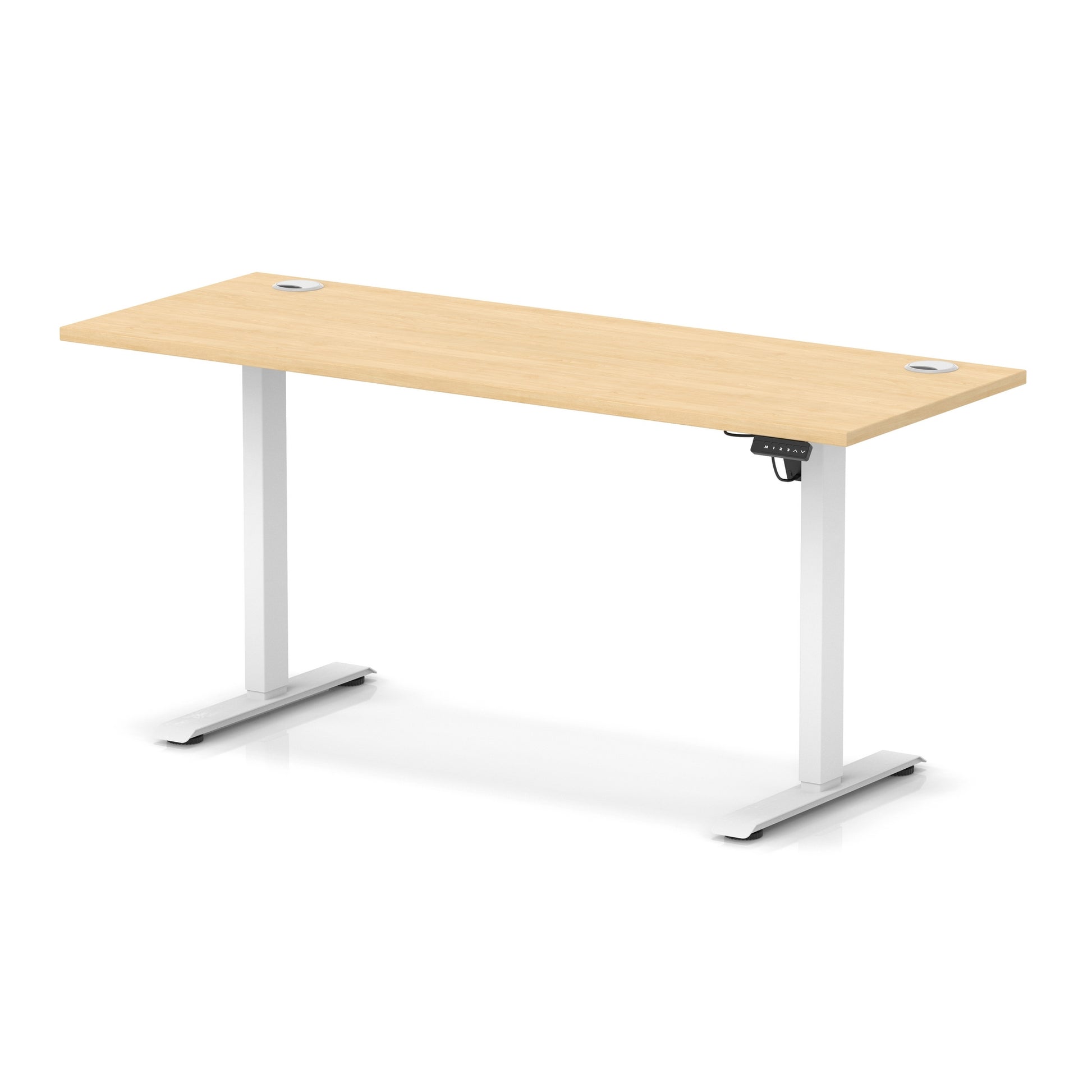 Air Lite Height Adjustable Slimline Desk With Cable Ports