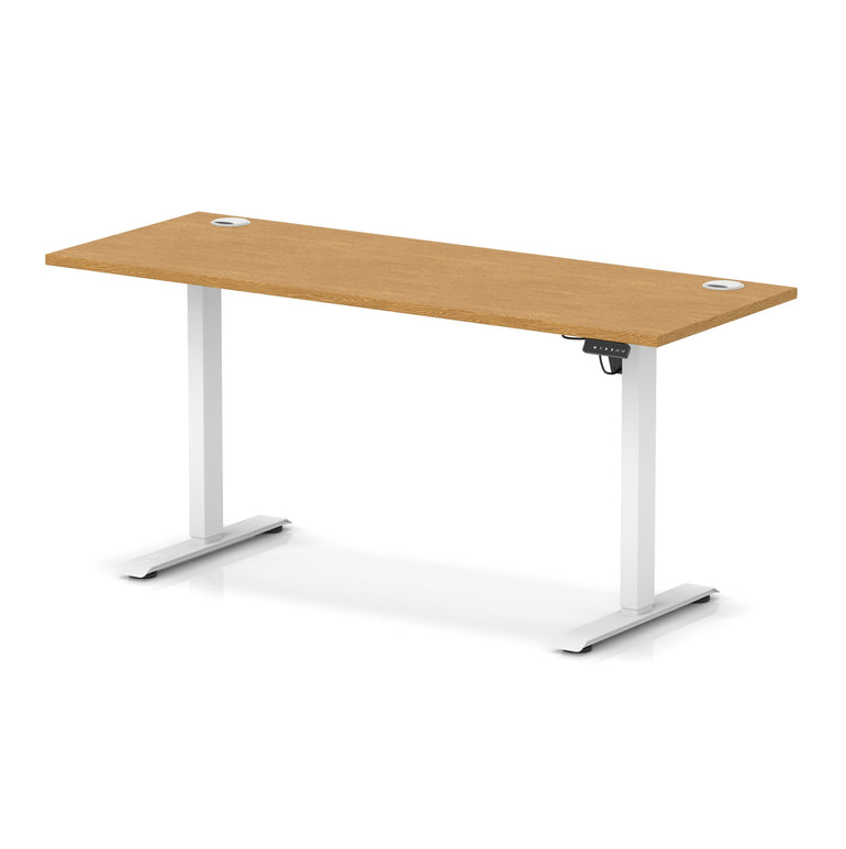 Air Lite Height Adjustable Slimline Desk With Cable Ports
