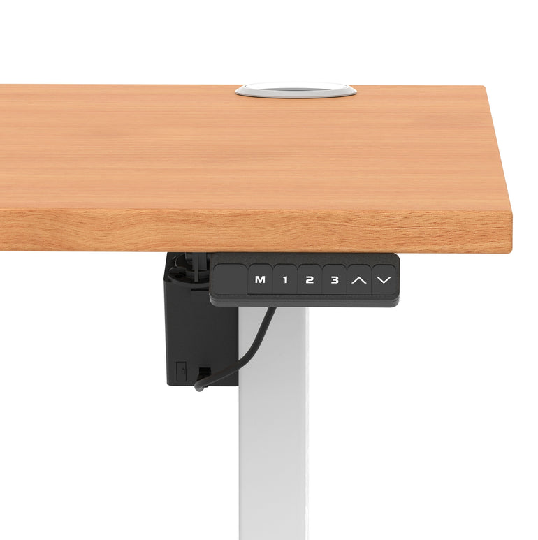 Air Lite Height Adjustable Desk With Cable Ports