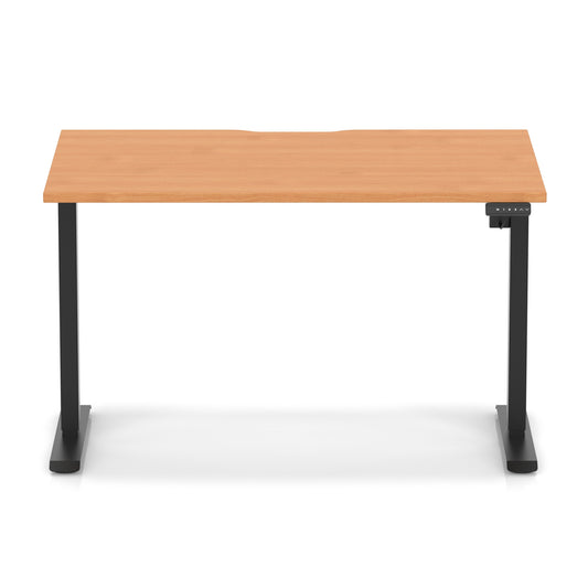 Air Lite Height Adjustable Desk With Scalloped Edge