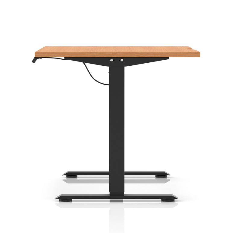 Air Lite Height Adjustable Desk With Scalloped Edge