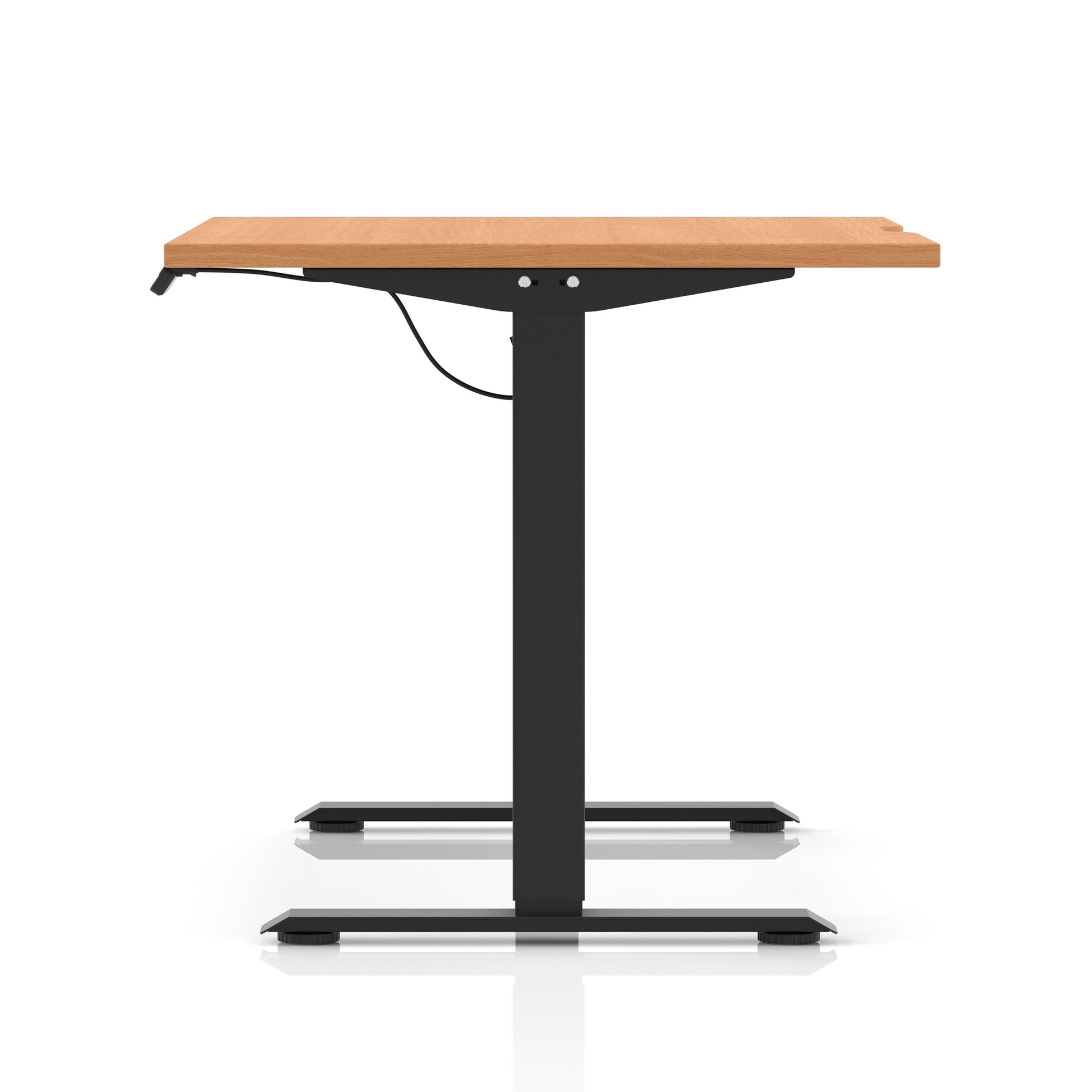 Air Lite Height Adjustable Desk With Scalloped Edge