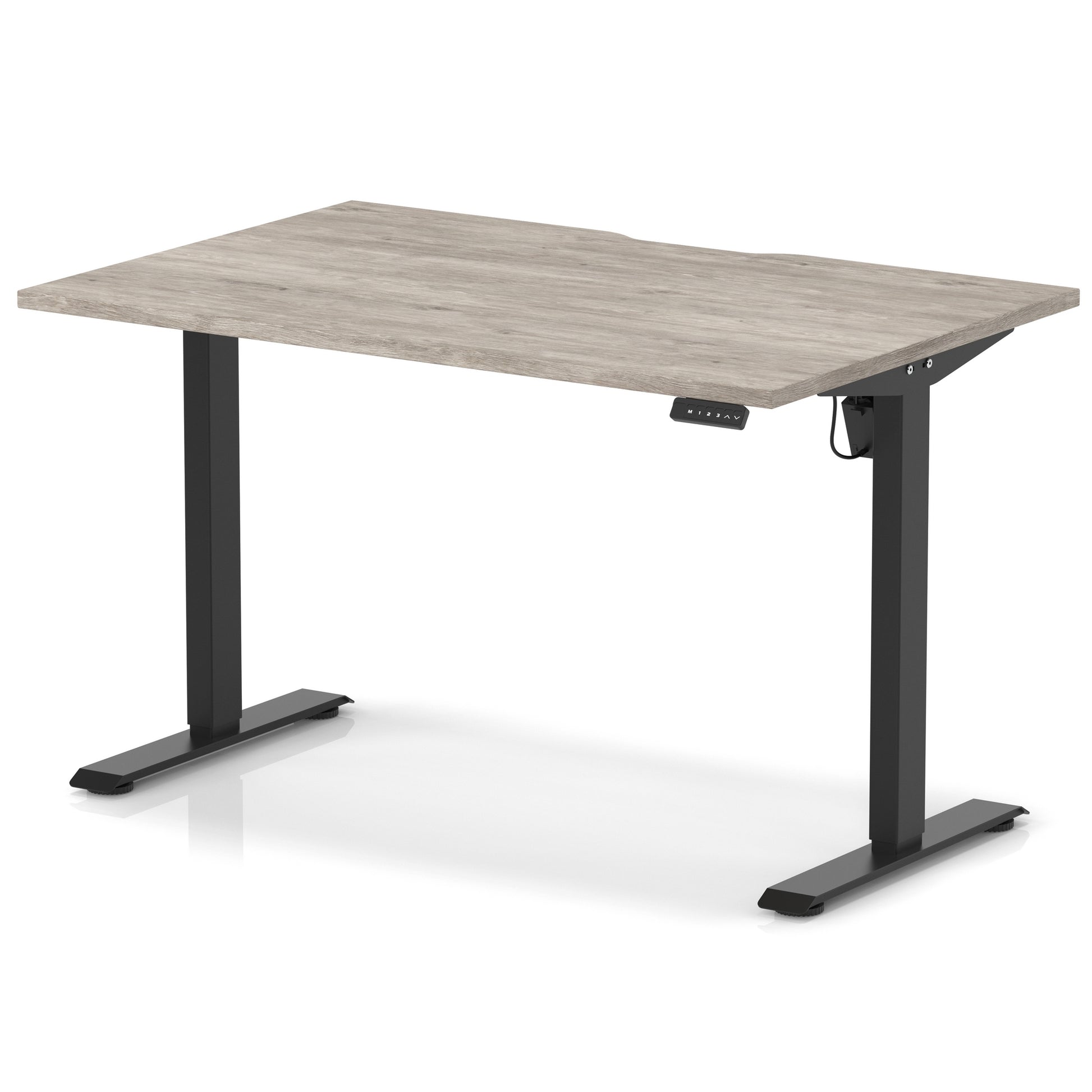 Air Lite Height Adjustable Desk With Scalloped Edge