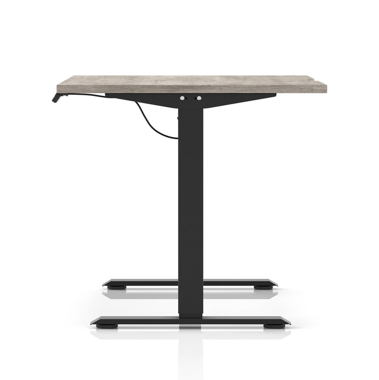 Air Lite Height Adjustable Desk With Scalloped Edge