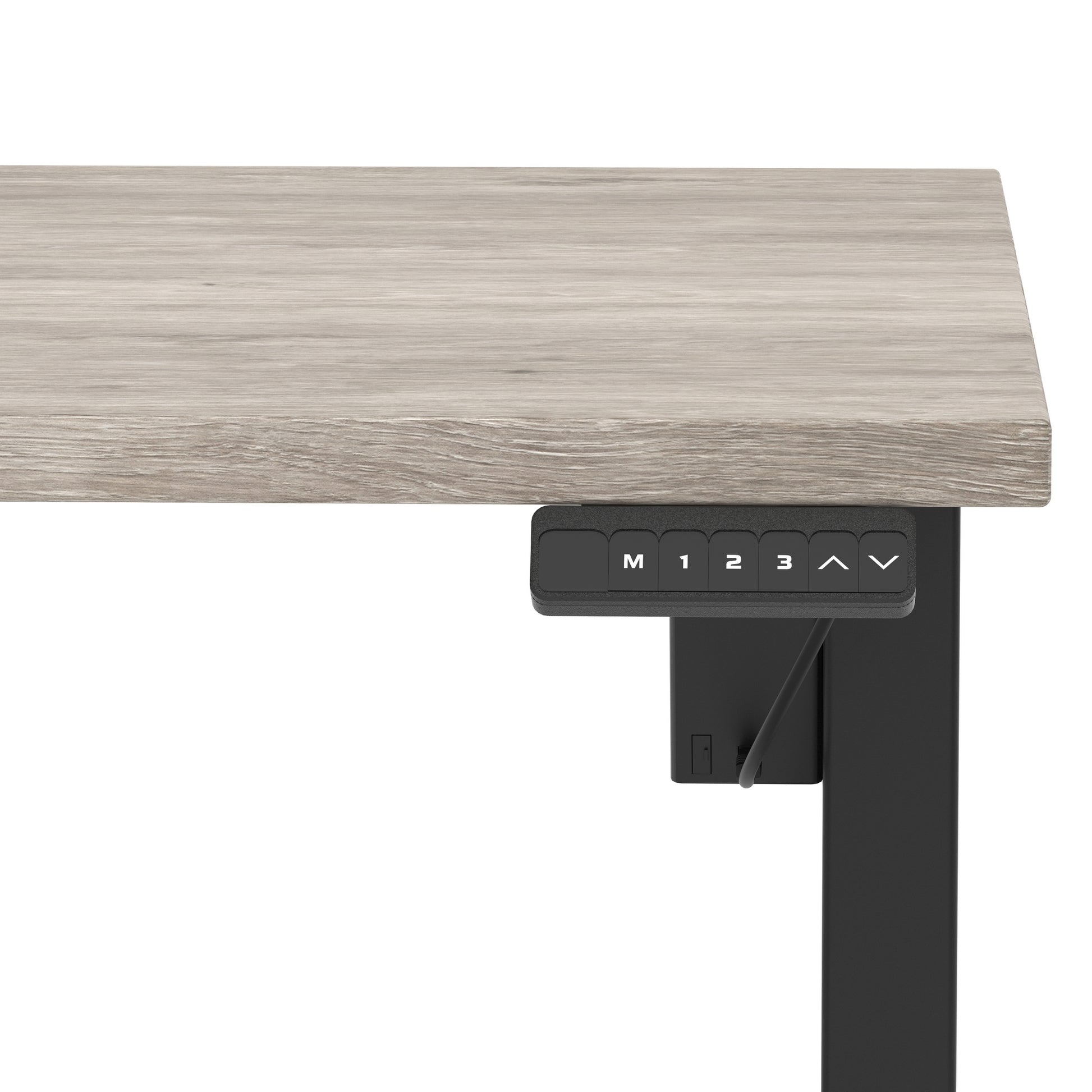 Air Lite Height Adjustable Desk With Scalloped Edge