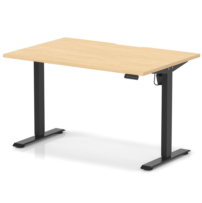 Air Lite Height Adjustable Desk With Scalloped Edge