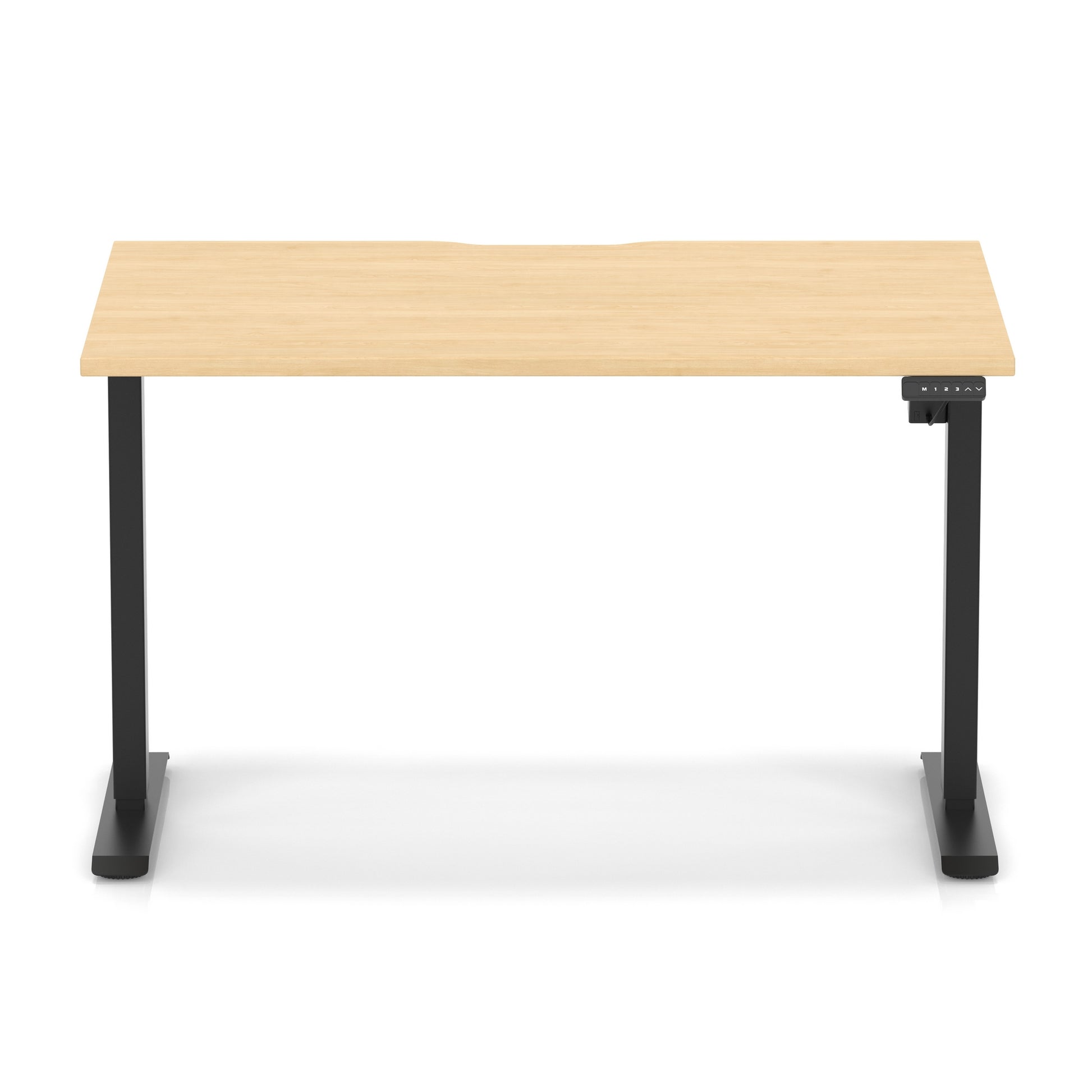 Air Lite Height Adjustable Desk With Scalloped Edge