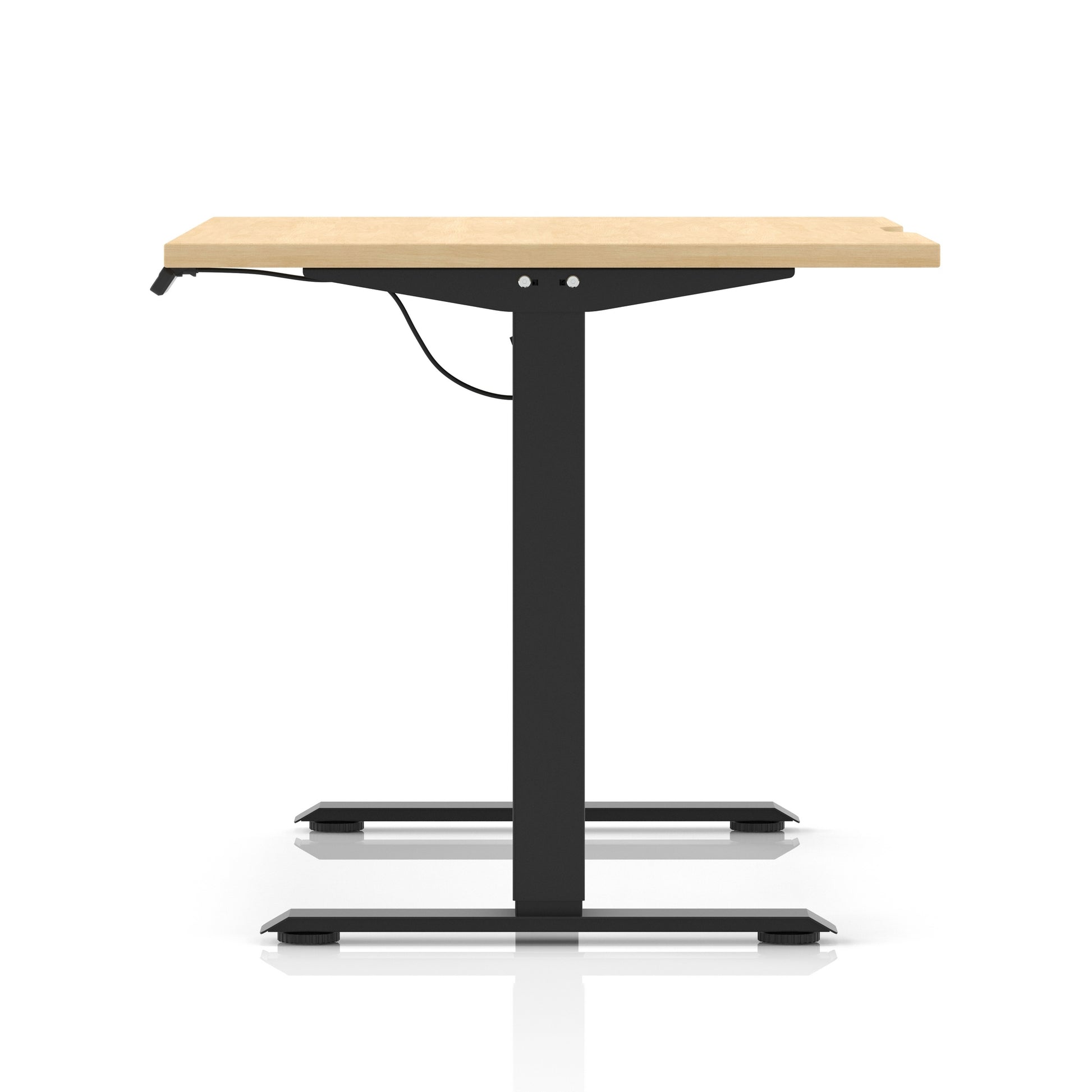 Air Lite Height Adjustable Desk With Scalloped Edge