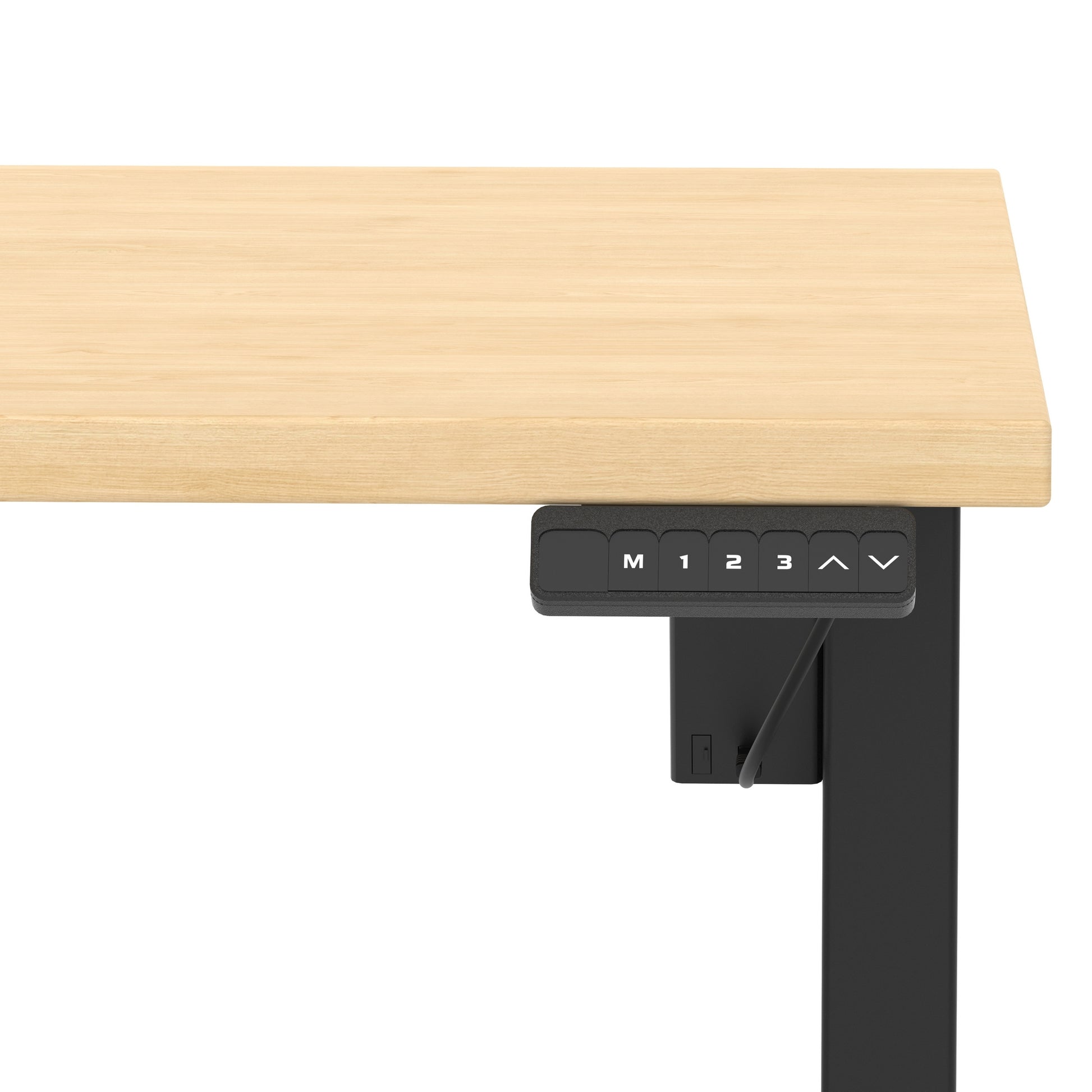 Air Lite Height Adjustable Desk With Scalloped Edge