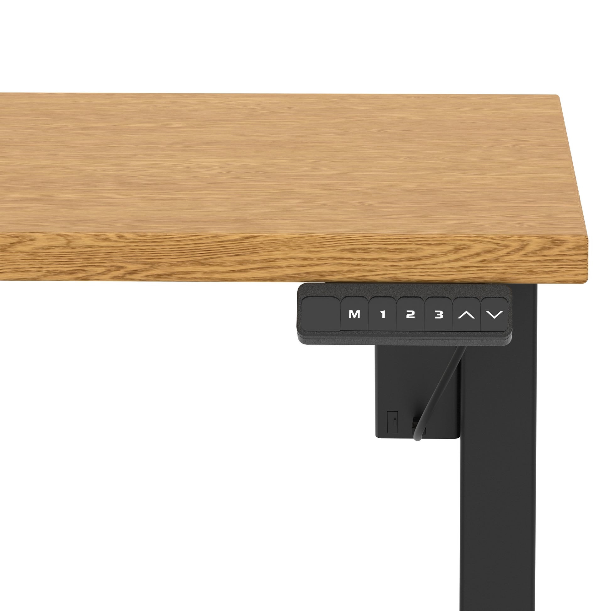Air Lite Height Adjustable Desk With Scalloped Edge