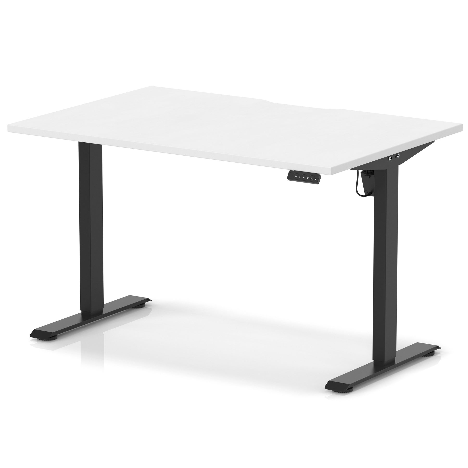 Air Lite Height Adjustable Desk With Scalloped Edge