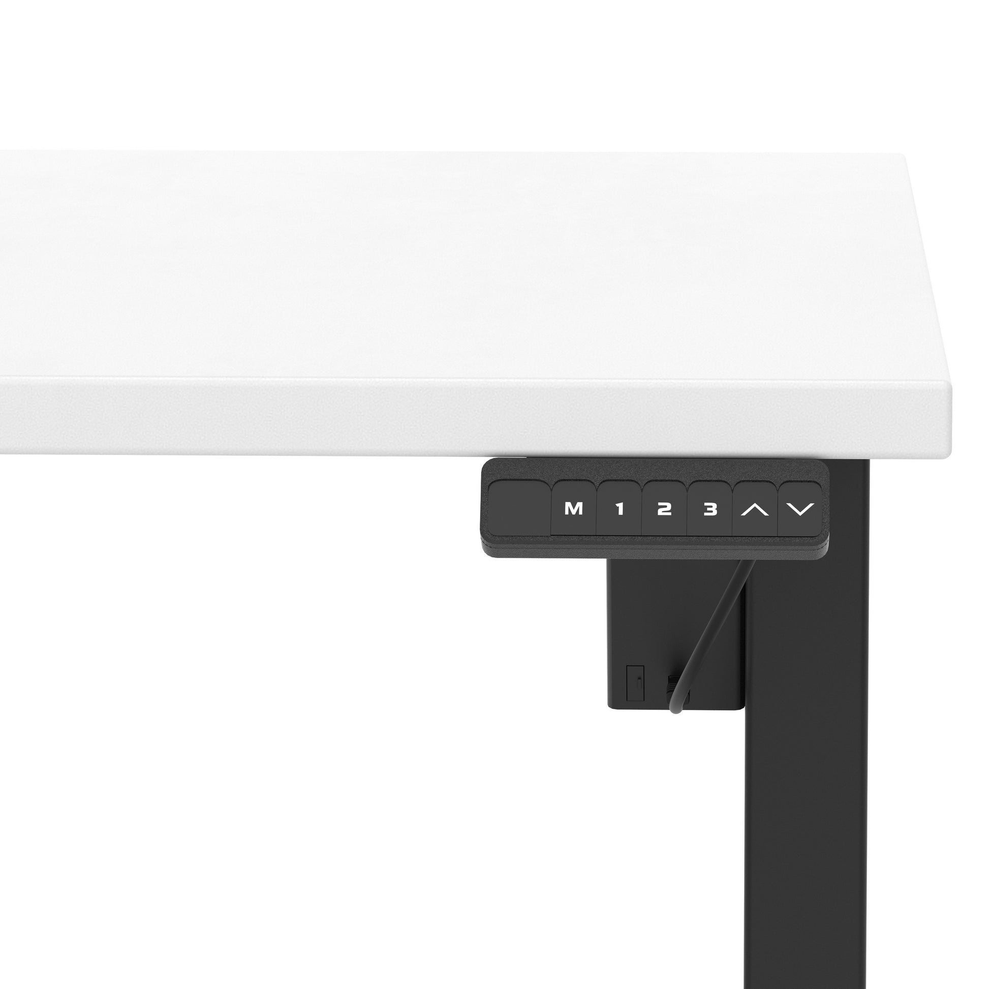 Air Lite Height Adjustable Desk With Scalloped Edge