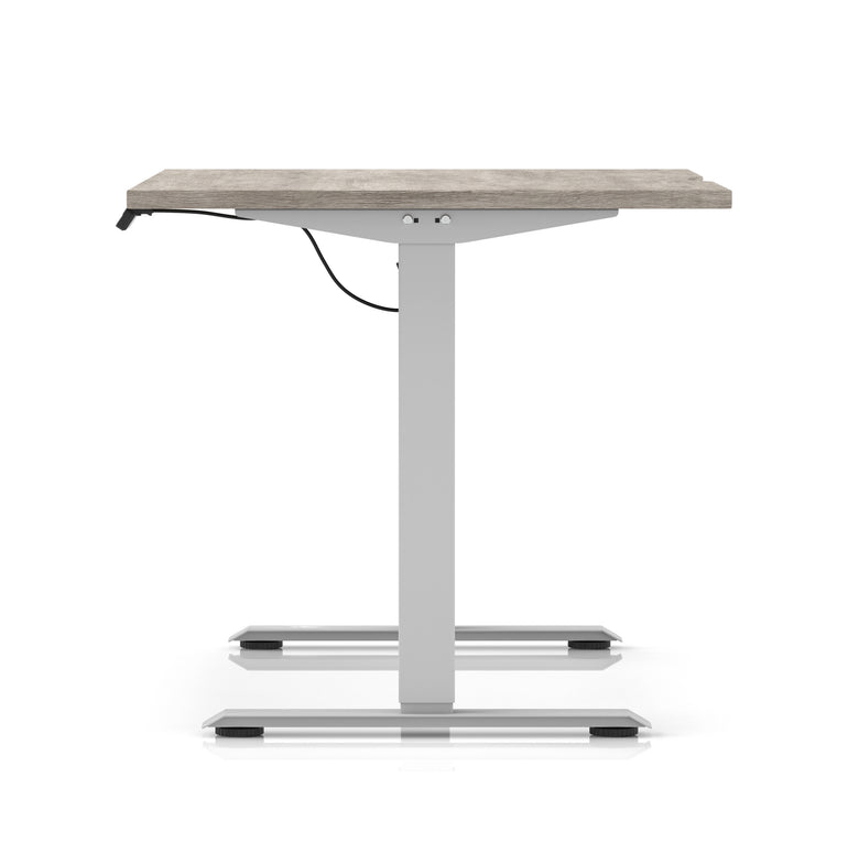 Air Lite Height Adjustable Desk With Scalloped Edge