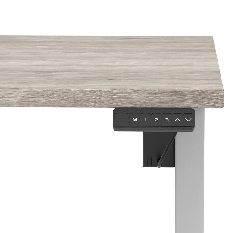 Air Lite Height Adjustable Desk With Scalloped Edge