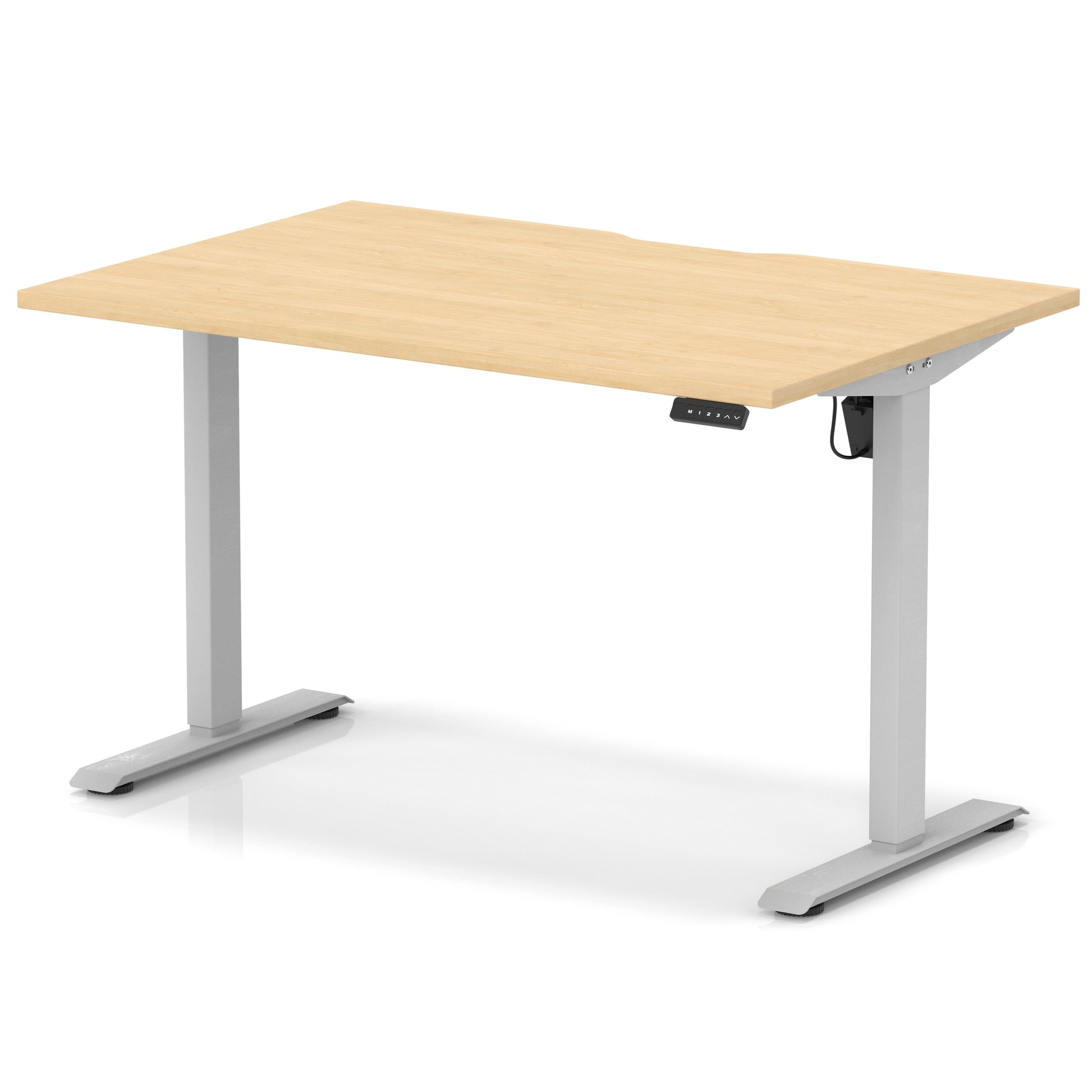 Air Lite Height Adjustable Desk With Scalloped Edge