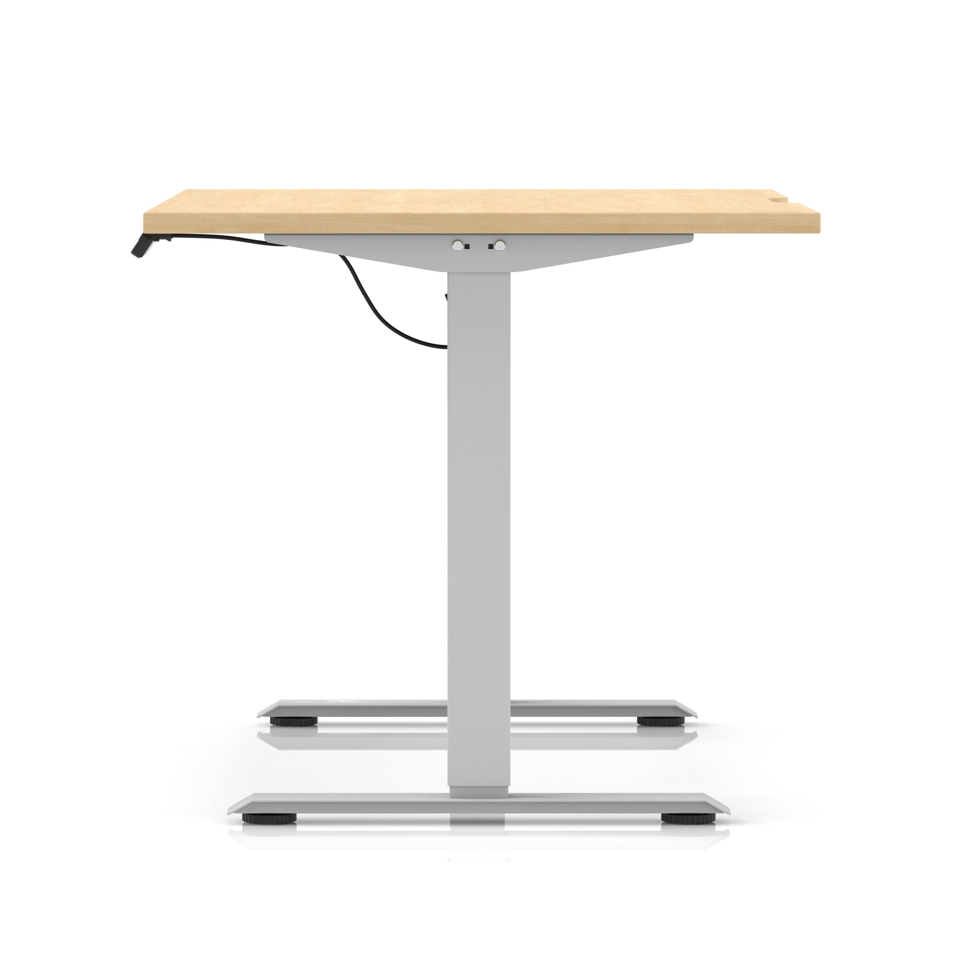 Air Lite Height Adjustable Desk With Scalloped Edge