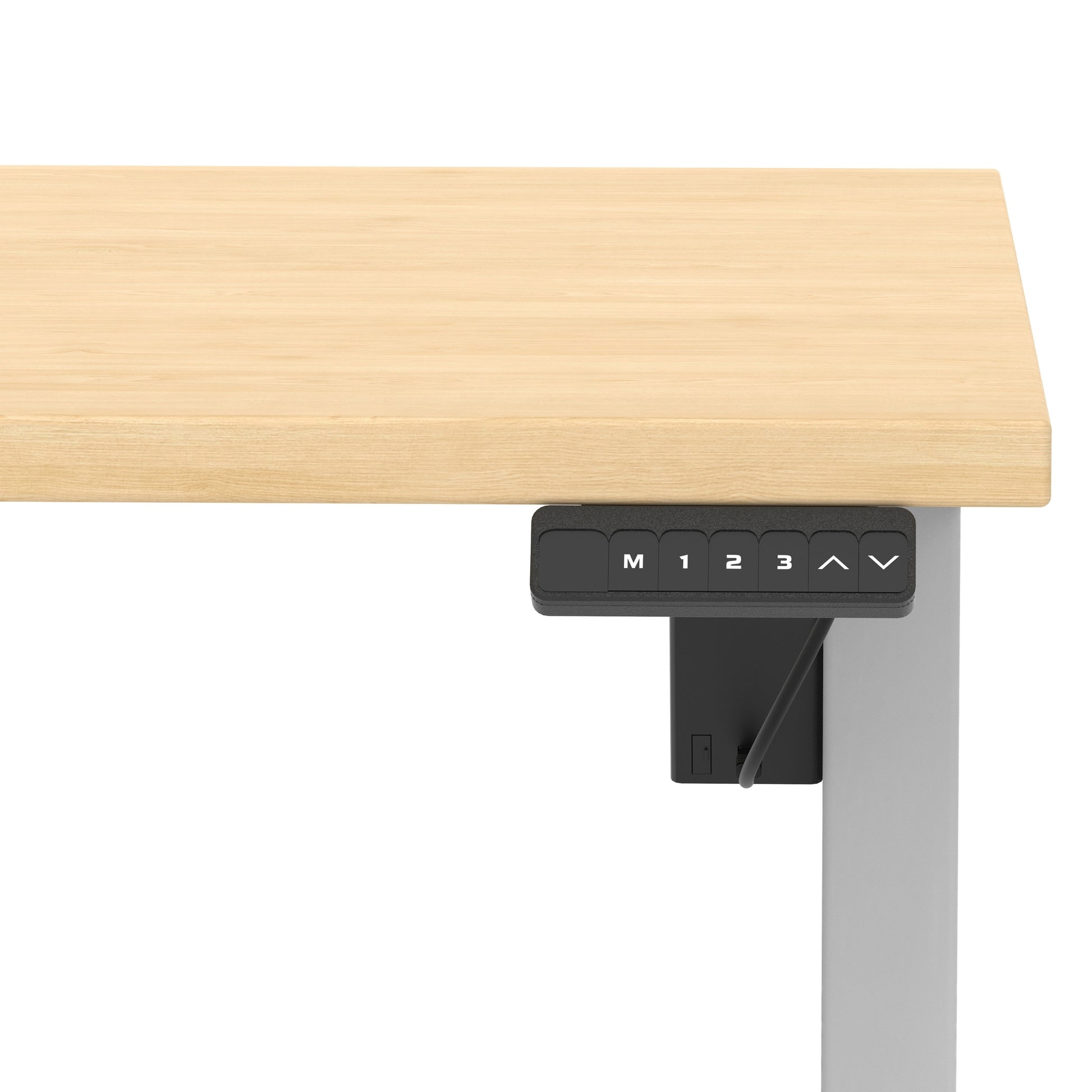 Air Lite Height Adjustable Desk With Scalloped Edge
