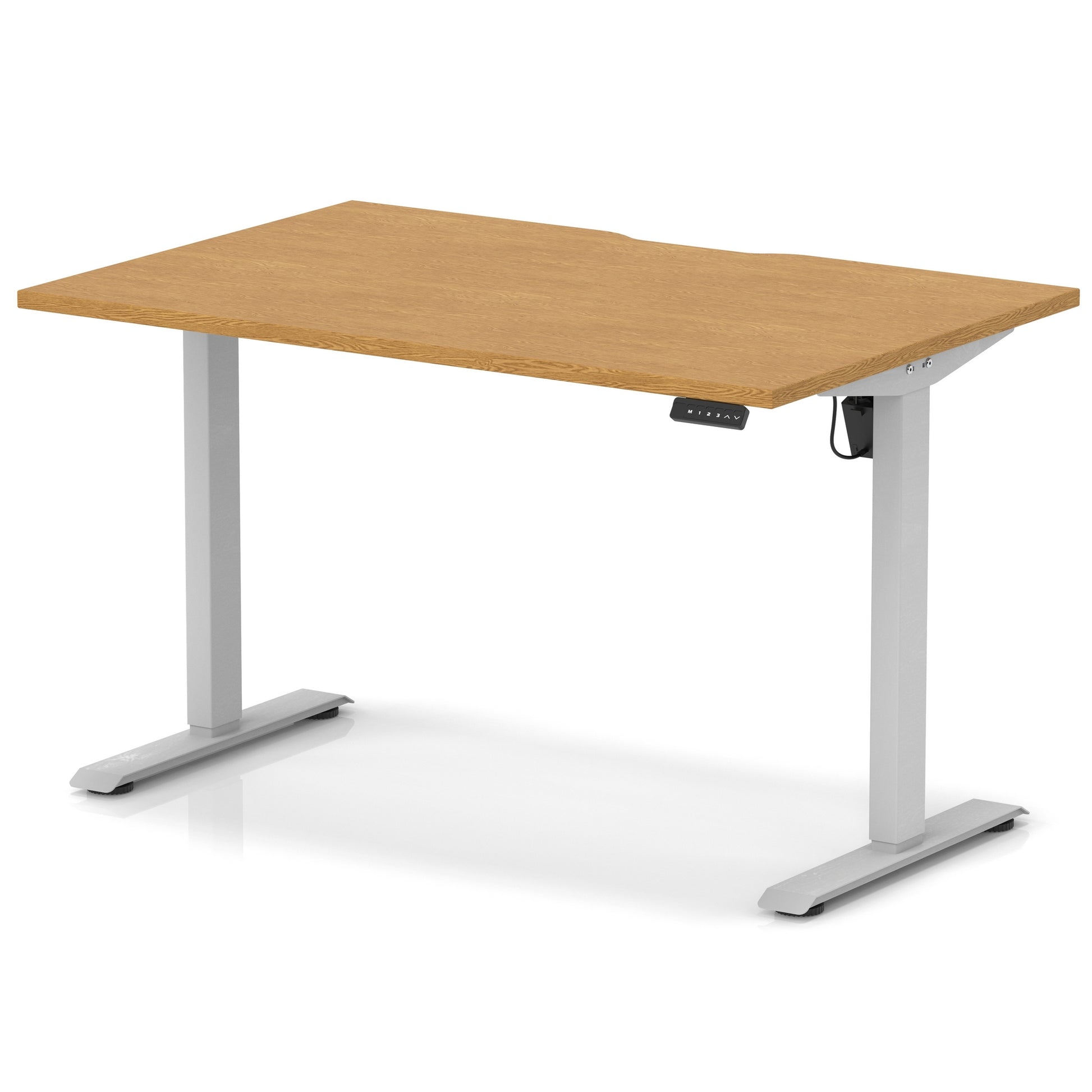 Air Lite Height Adjustable Desk With Scalloped Edge