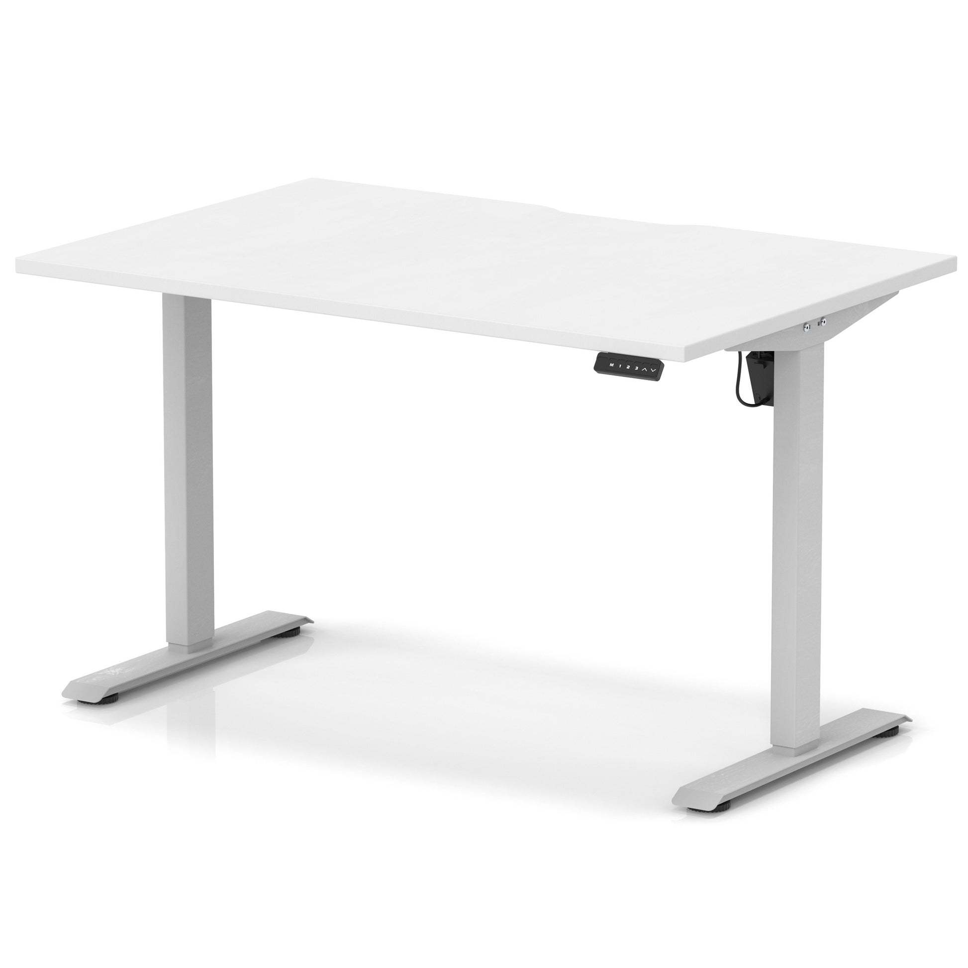 Air Lite Height Adjustable Desk With Scalloped Edge