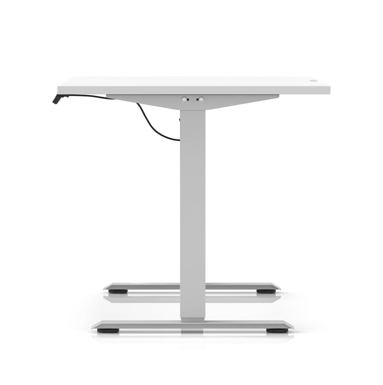 Air Lite Height Adjustable Desk With Scalloped Edge