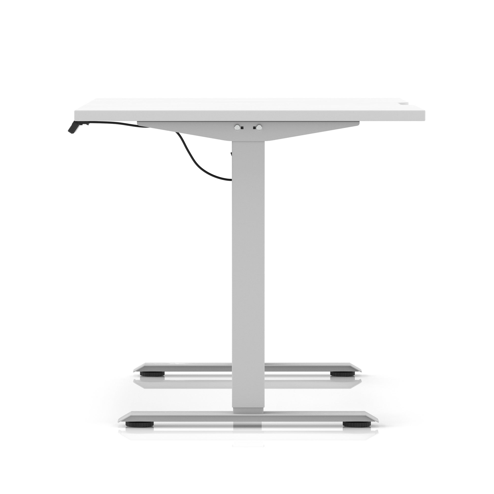 Air Lite Height Adjustable Desk With Scalloped Edge