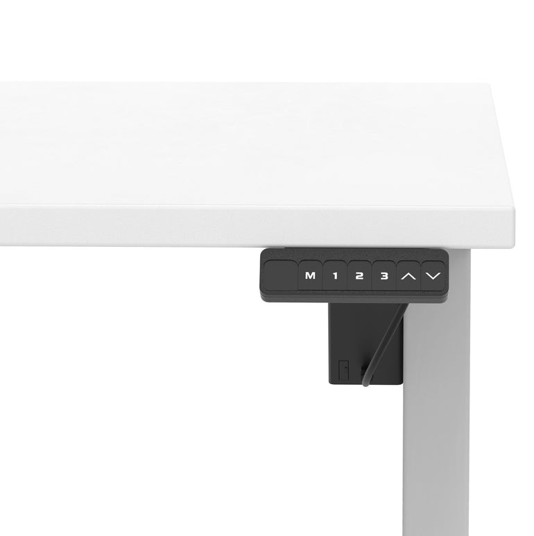 Air Lite Height Adjustable Desk With Scalloped Edge