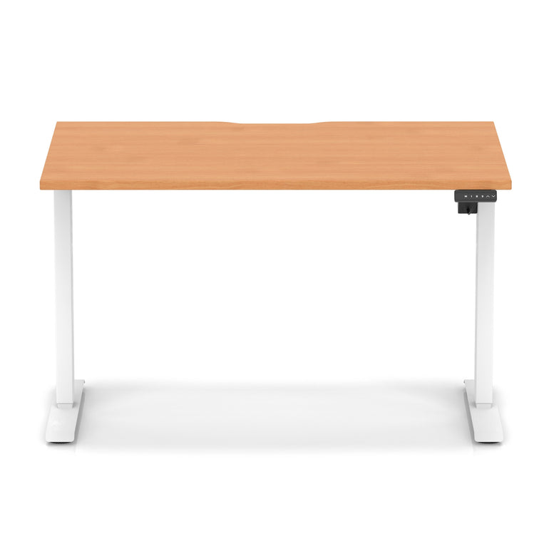 Air Lite Height Adjustable Desk With Scalloped Edge