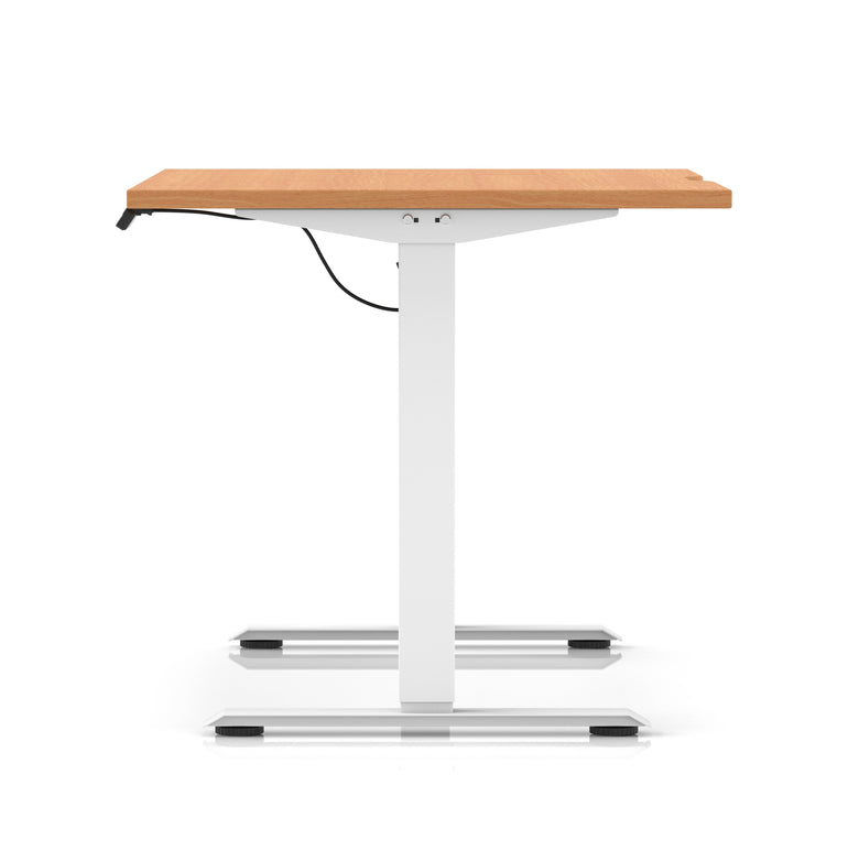 Air Lite Height Adjustable Desk With Scalloped Edge