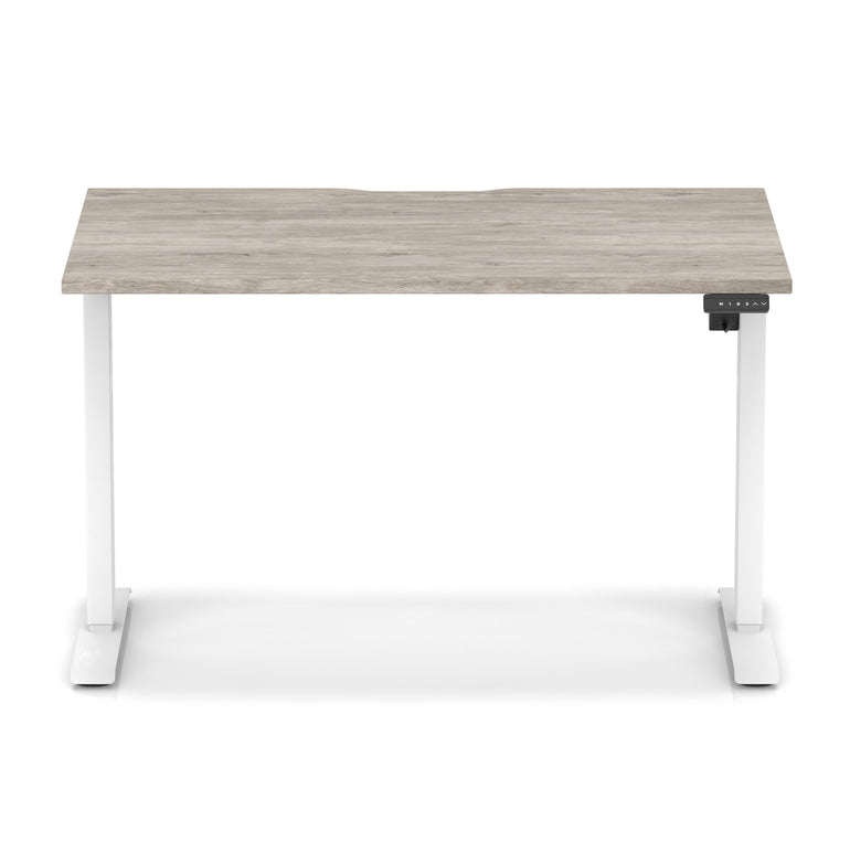 Air Lite Height Adjustable Desk With Scalloped Edge