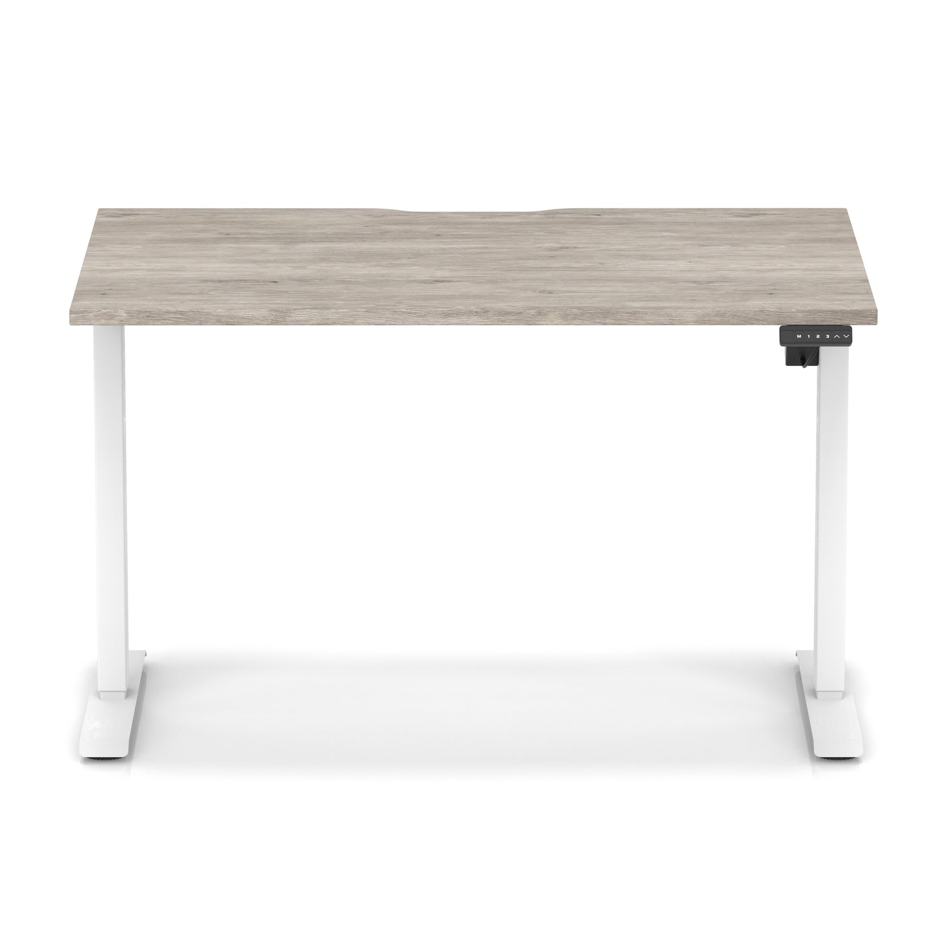 Air Lite Height Adjustable Desk With Scalloped Edge