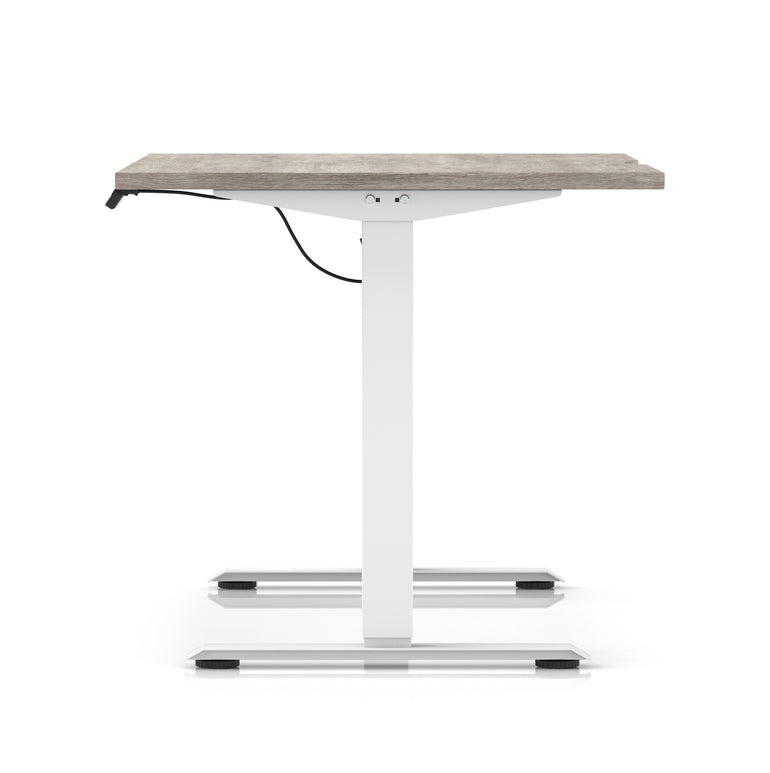 Air Lite Height Adjustable Desk With Scalloped Edge