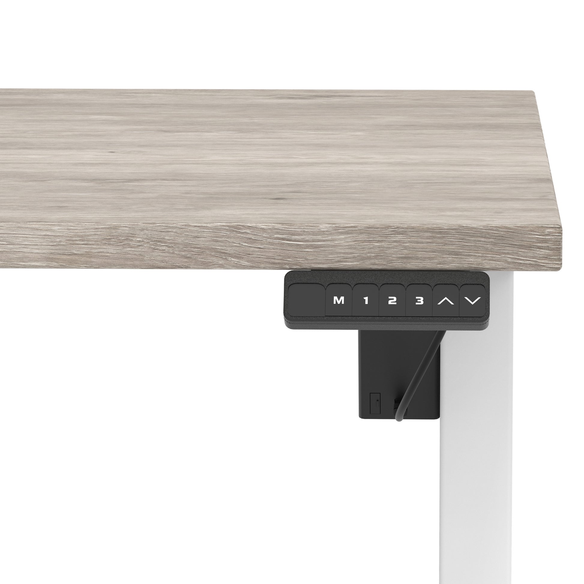 Air Lite Height Adjustable Desk With Scalloped Edge