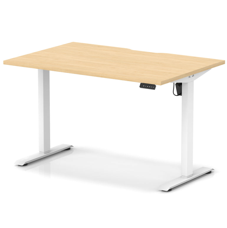 Air Lite Height Adjustable Desk With Scalloped Edge