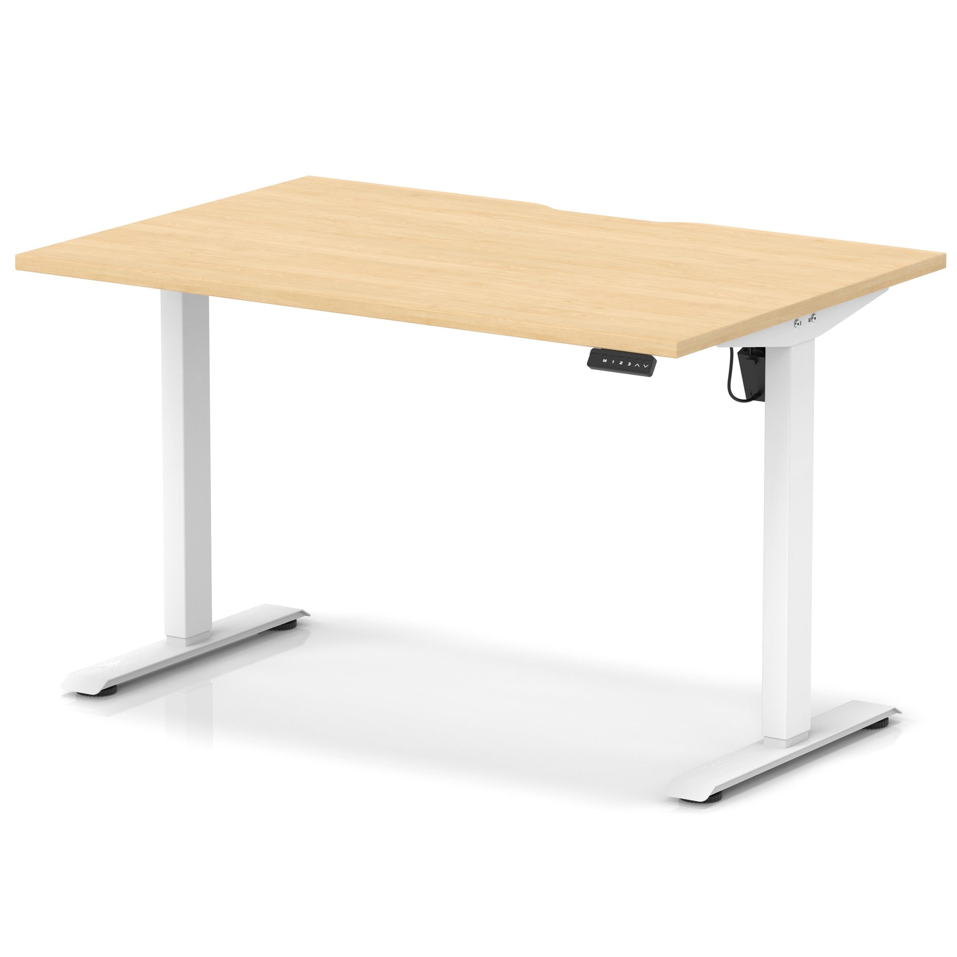 Air Lite Height Adjustable Desk With Scalloped Edge