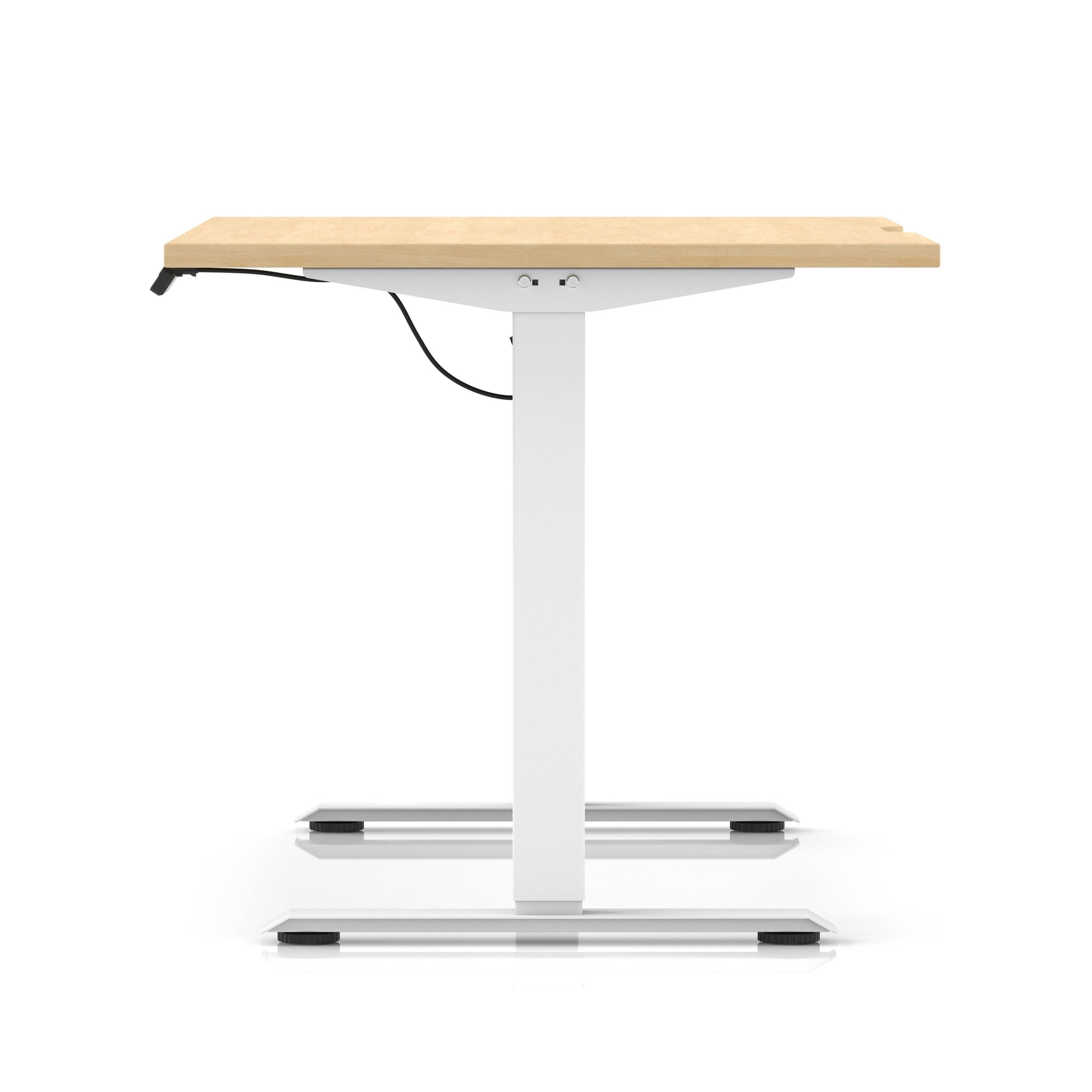 Air Lite Height Adjustable Desk With Scalloped Edge