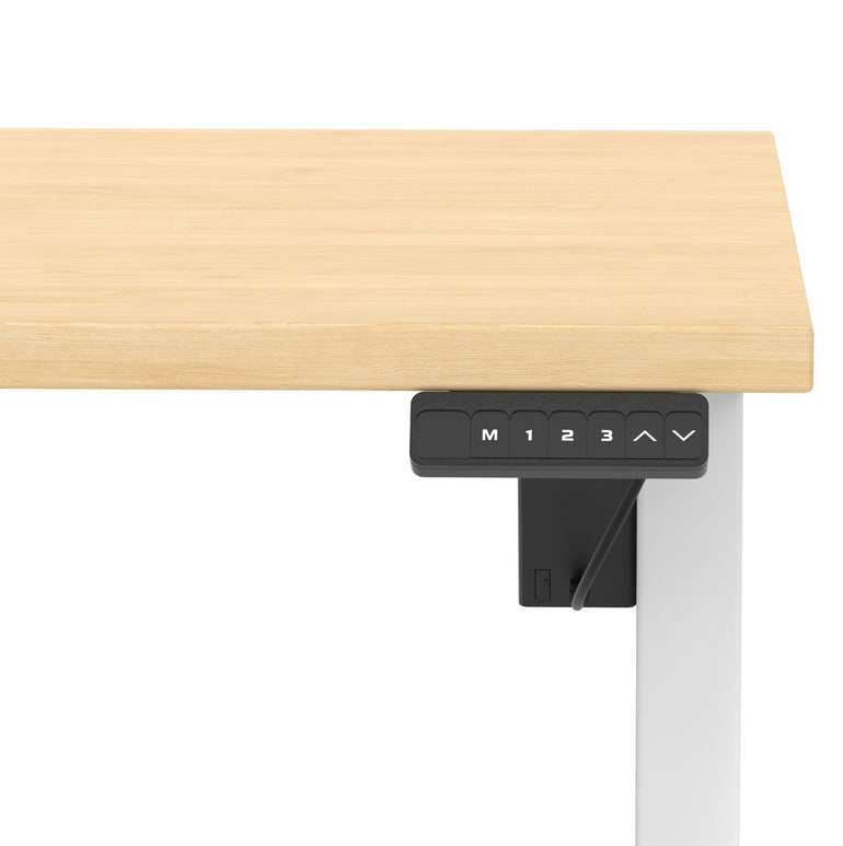 Air Lite Height Adjustable Desk With Scalloped Edge