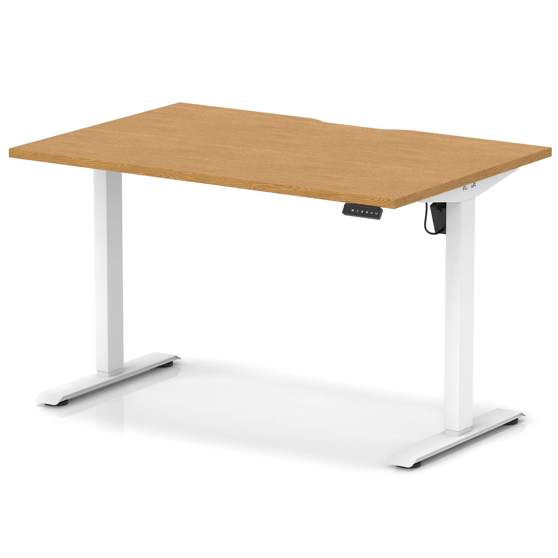 Air Lite Height Adjustable Desk With Scalloped Edge
