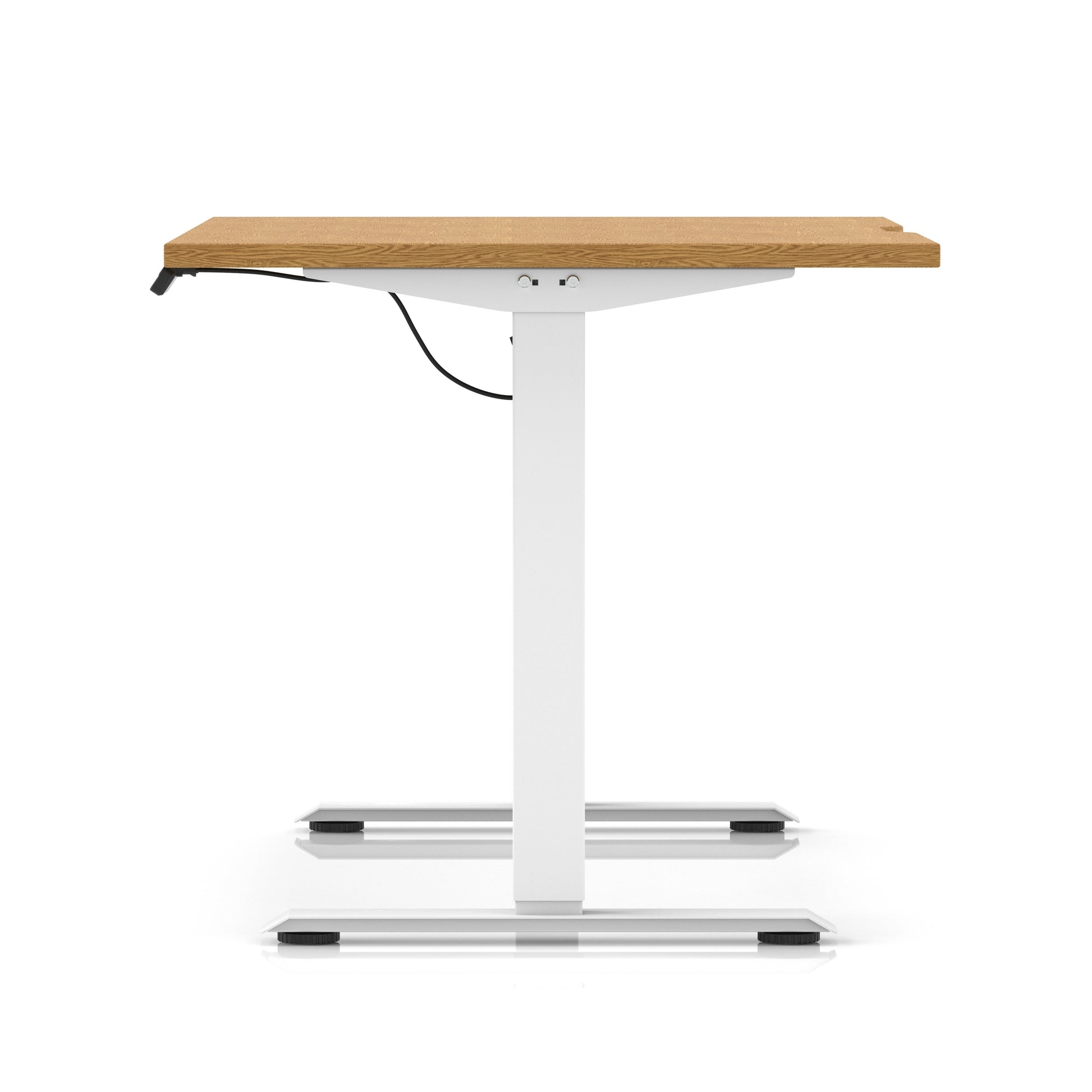 Air Lite Height Adjustable Desk With Scalloped Edge