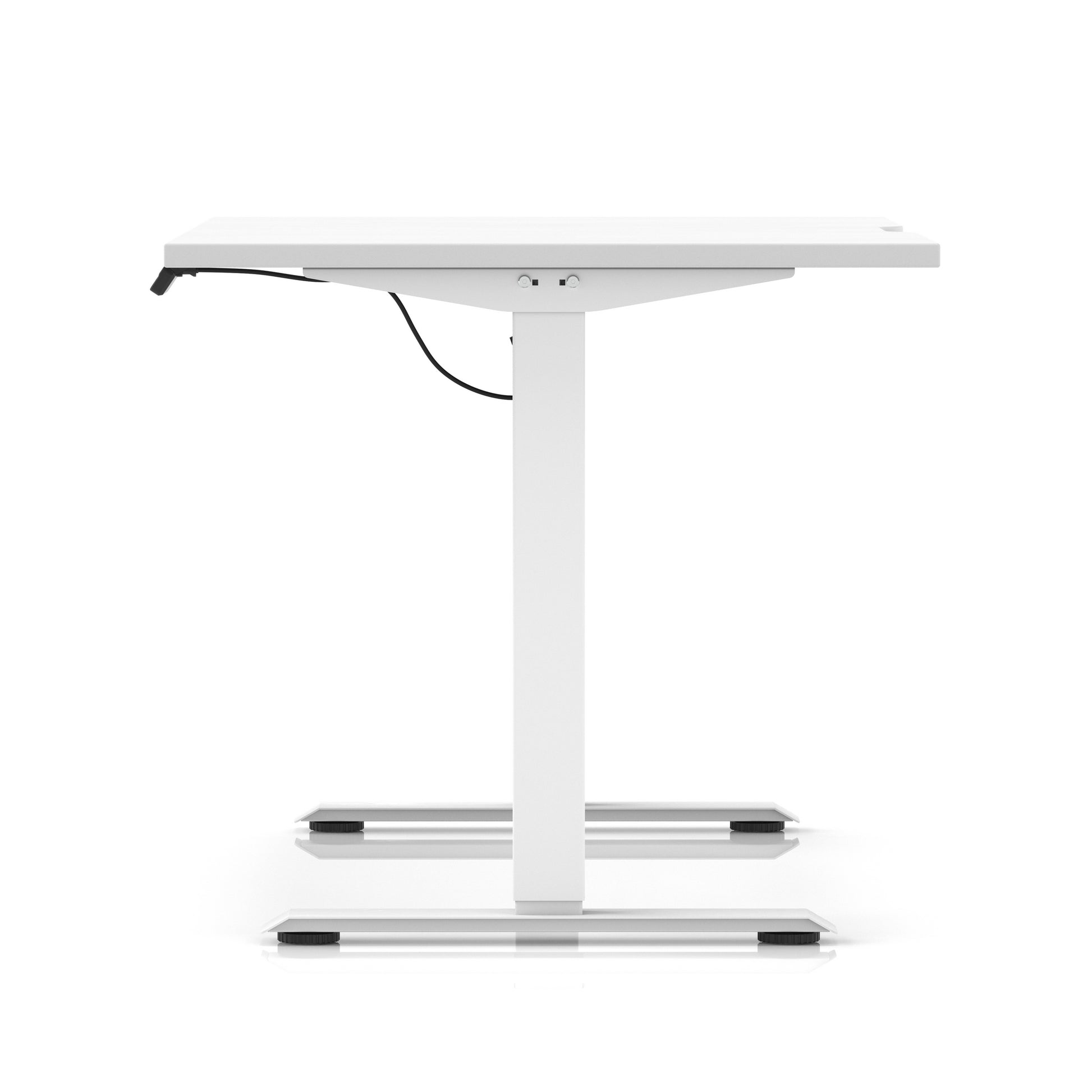 Air Lite Height Adjustable Desk With Scalloped Edge